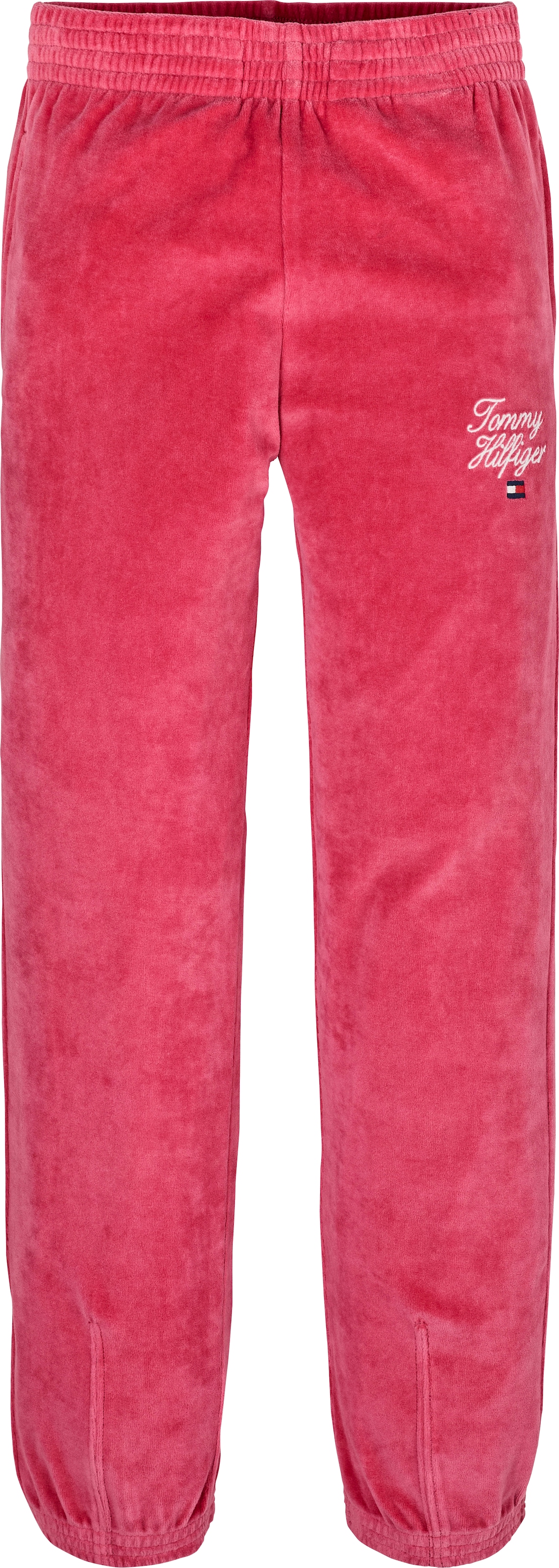 Tommy Hilfiger Sweathose »TH SCRIPT VELOUR PANT«, mit Logo-Stickerei