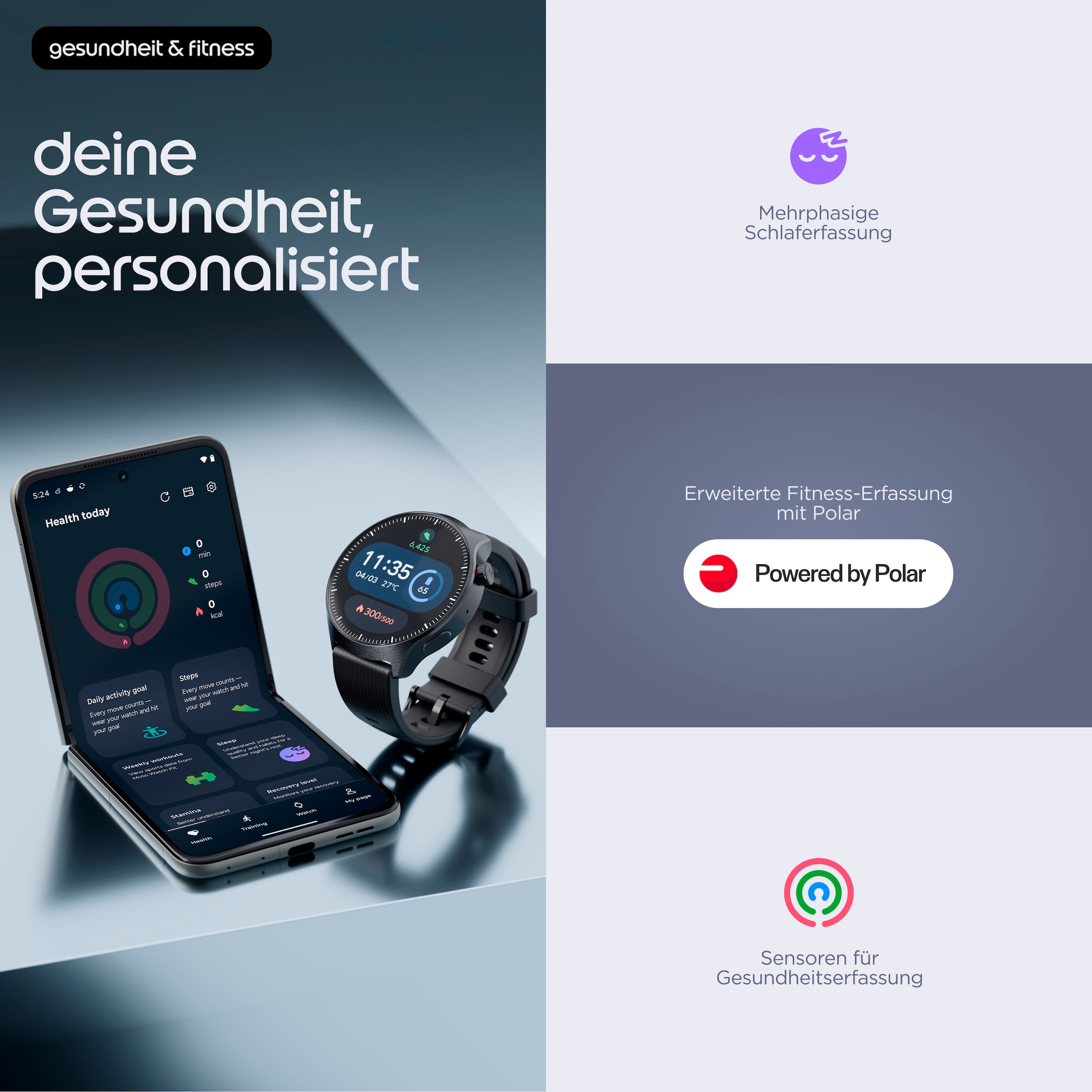 Motorola Smartwatch »moto watch ultra« Wear OS 6