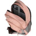 travelite Laptoprucksack »Basics Melange, rosa/grau«, mit 15-Zoll Laptopfach
