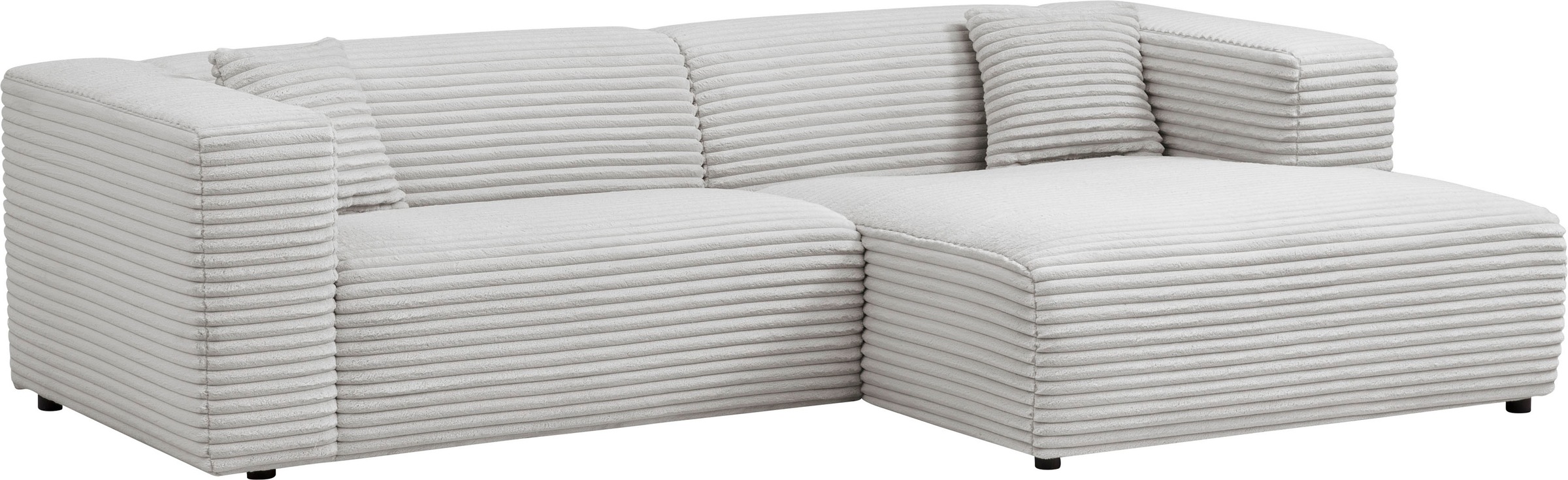 andas Polsterecke »BAKELS, Ecksofa-Set mit Hocker, L-Form mit Schlaffunktion«, Ecksofa-Set (incl. Hocker) im trendigen Megacord