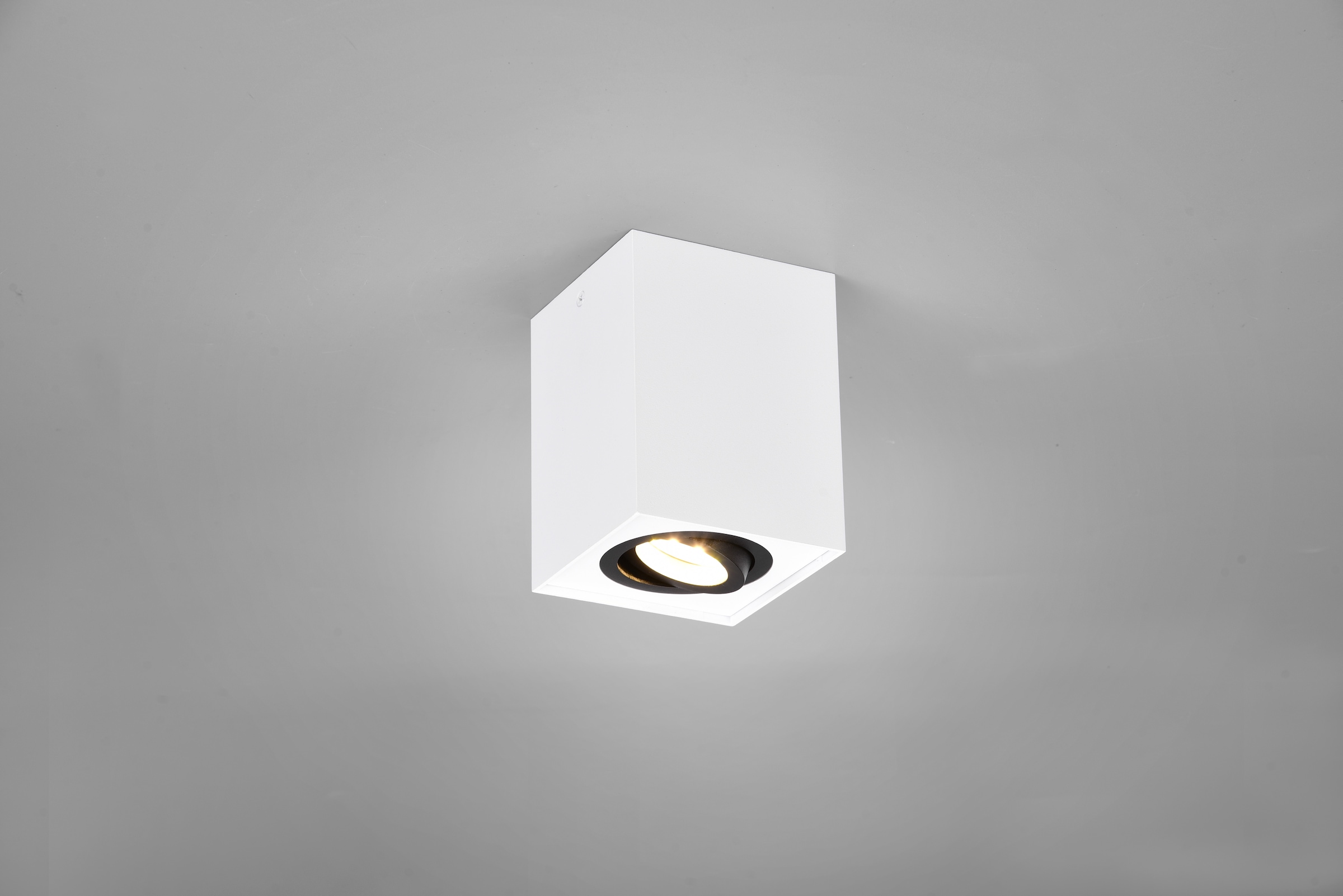 TRIO Leuchten Deckenleuchte »BISCUIT, Deckenstrahler exkl 1xGU10 max 35W Lichtkegel schwenkbar«, 1 flammig, Leuchtmittel GU10 | Leuchtmittel wechselbar, GU10 Strahler einflammig Leuchtmittel wechselbar Aufbauspot Flur Küche