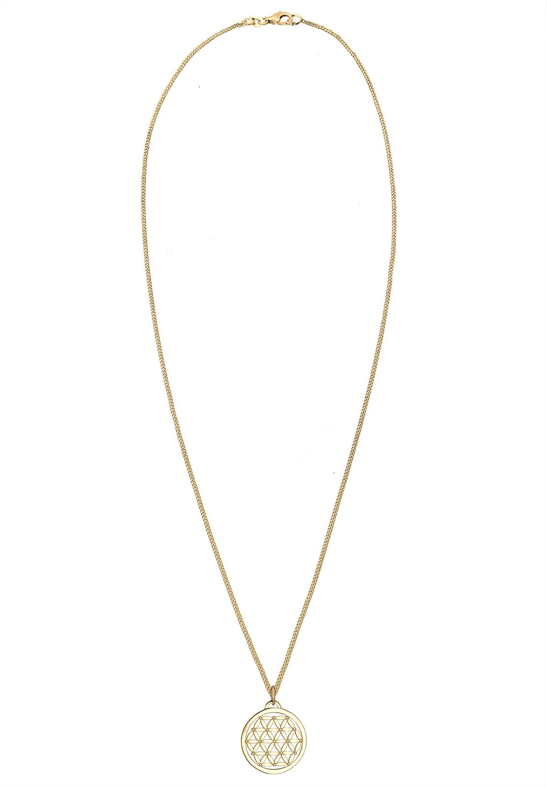 Elli Kette mit Anhänger »Halskette Anhänger Blume des Lebens 925 Sterling Silber«