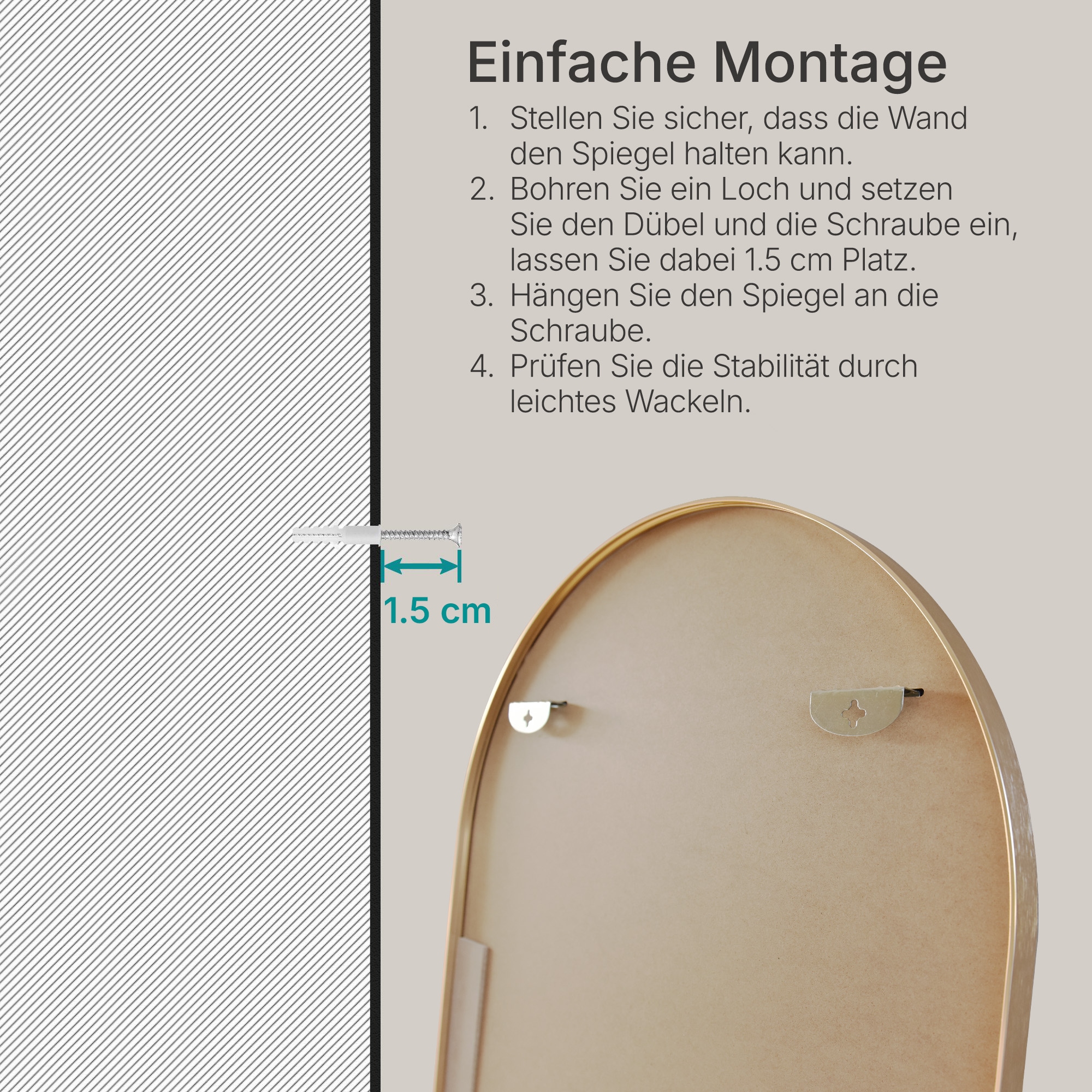 OTTO home Spiegel »Standspiegel Addrik, wahlweise in 2 Größen 150x40cm oder 180x60cm« Ganzkörperspiegel mit Sicherheitsglas, in verschiedenen Farben