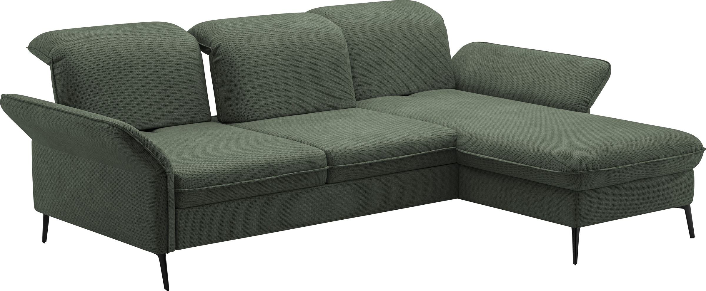 sit&more Ecksofa »Emely, inkl. Sitztiefenverstellung«, wahlweise mit Bettfunktion,Bettkasten,Kopf- & Armteilverstellung