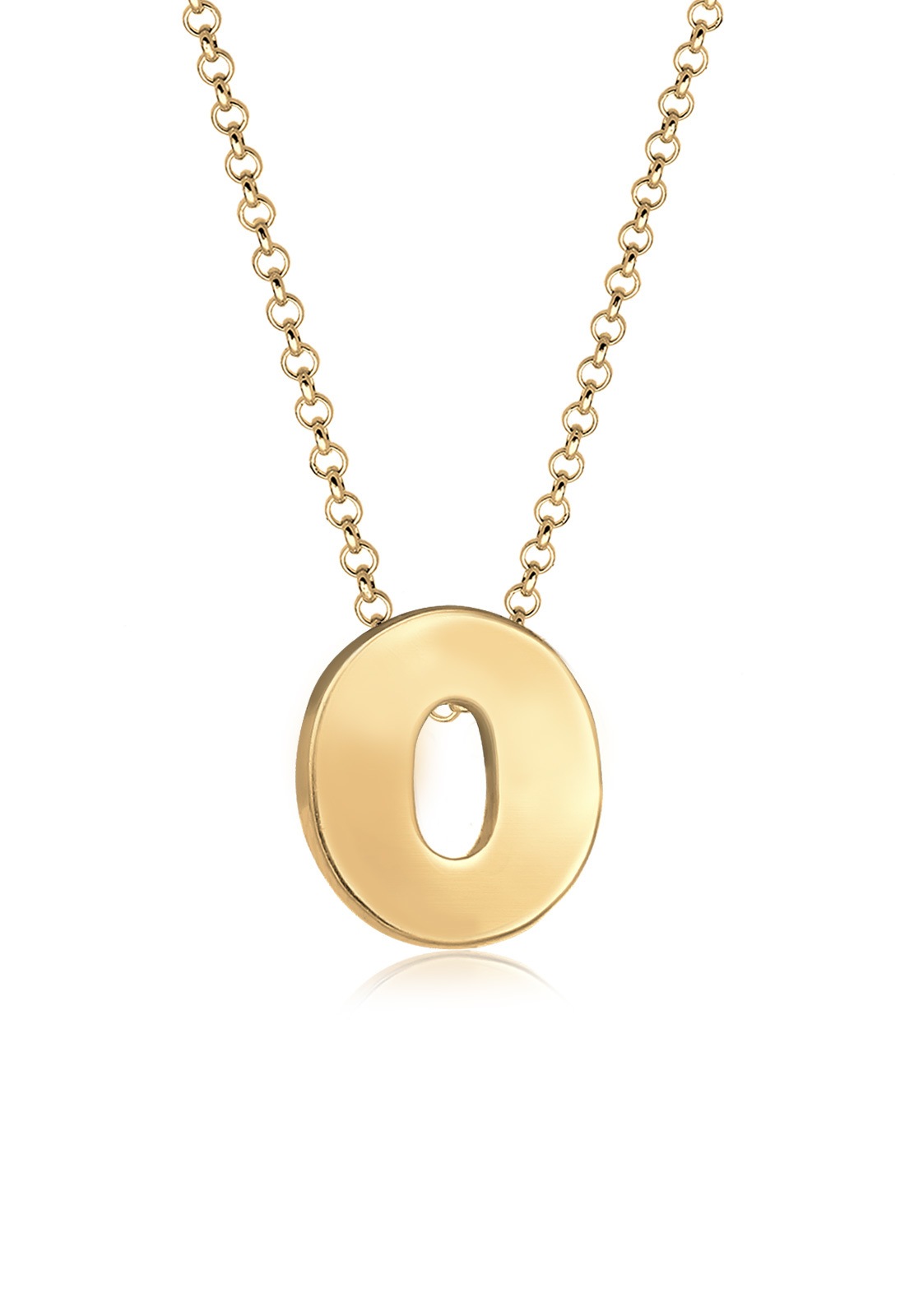 Elli Collierkettchen »Buchstabe O Initialen Trend Minimal 925 Silber«