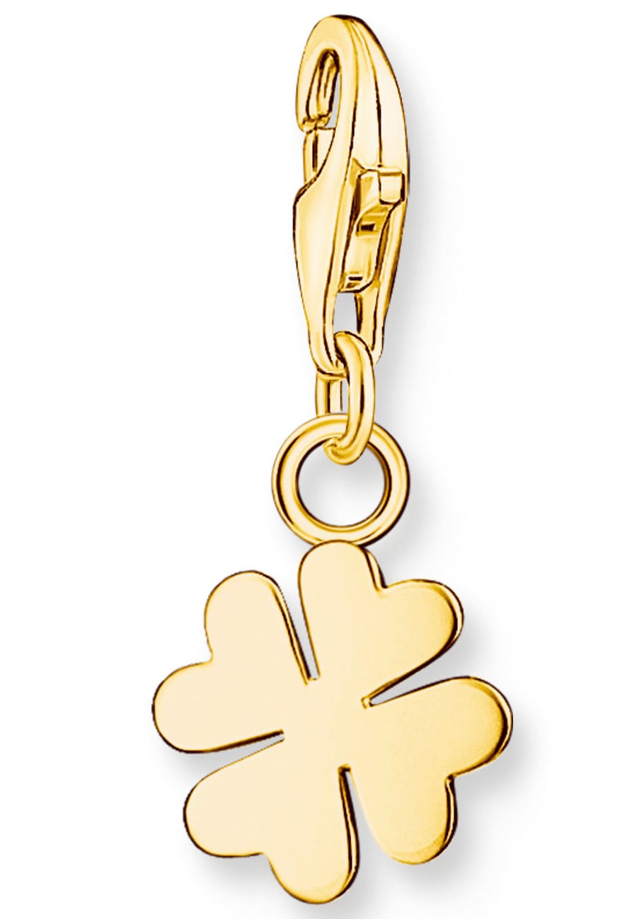 THOMAS SABO Charm-Einhänger »Kleeblatt vergoldet, 1991-413-39«