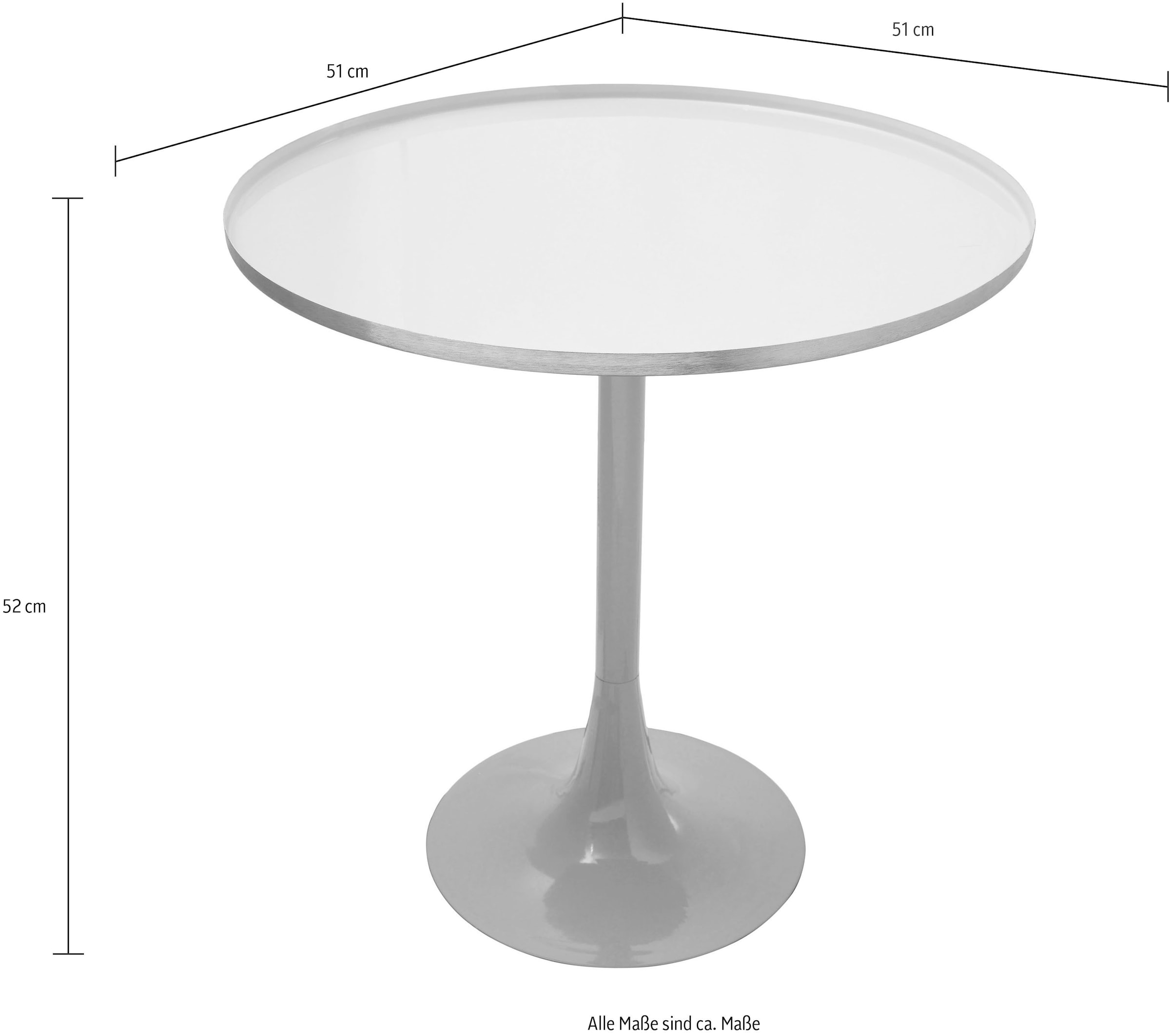 Kayoom Beistelltisch »Art Deco 925, Abstelltisch aus Metall,funktional und stabil«, (1 St.), Dekorativ, glanzvolle Lackierung, stilvolles Design