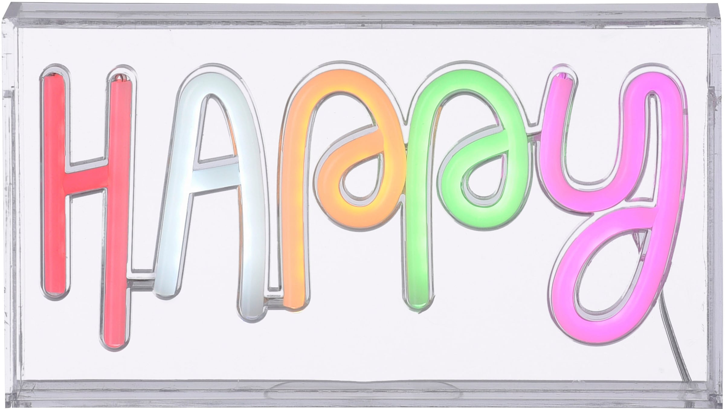 JUST LIGHT LED Wandleuchte »NEON-HAPPY«, 1 flammig, Leuchtmittel LED-Board | LED fest integriert