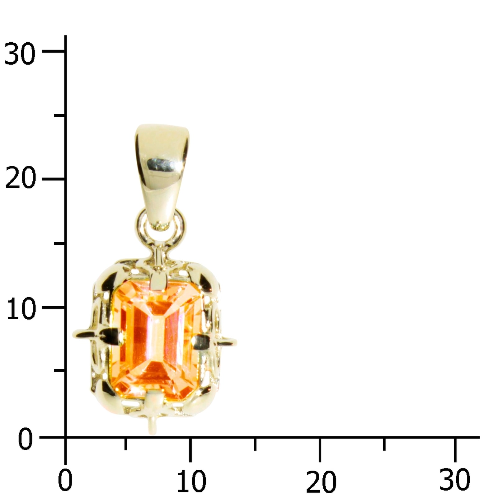 OSTSEE-SCHMUCK Kettenanhänger »- Annerose 8x6 mm - Gold 333/000 - Citrin«