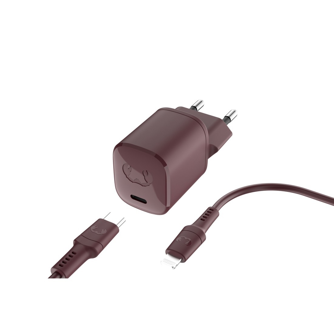 Fresh´n Rebel Schnelllade-Gerät »USB-C Mini Charger PD 20W, Apple Lightning-Kabel 2 m«, (2 St.)