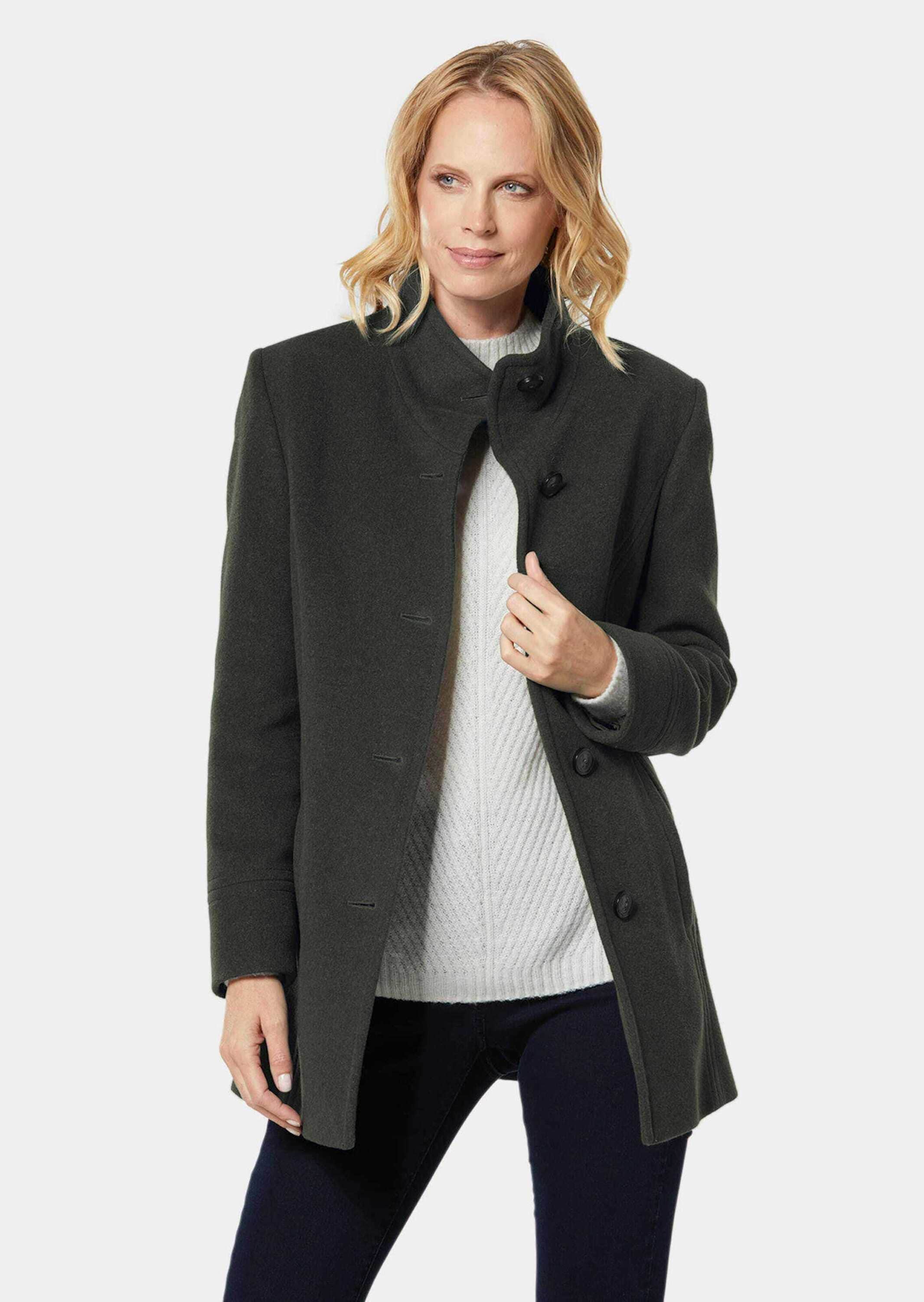 GOLDNER Wolljacke »Kurzgröße Unentbehrliche Wolljacke mit feinen Details«