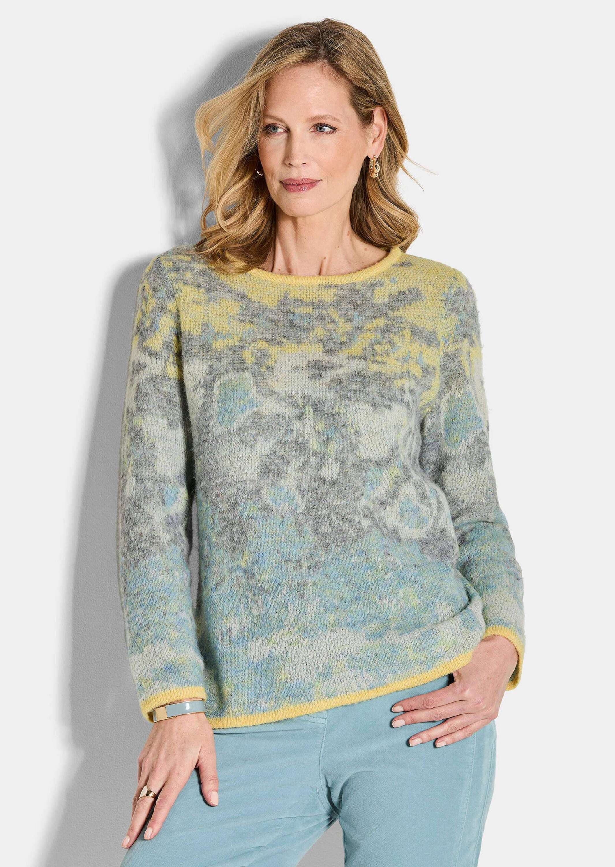 GOLDNER Rundhalspullover »Pullover in leichter Flausch-Qualität«