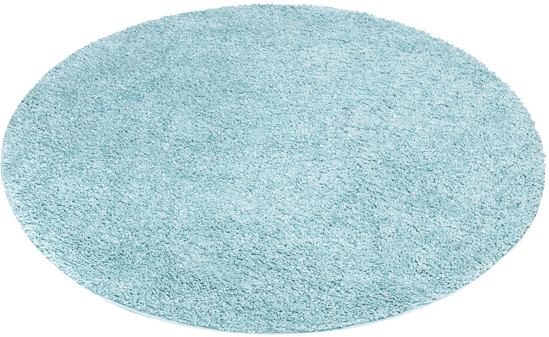 Carpet City Hochflor-Teppich »City Shaggy«, rund, 30 mm Höhe, Teppich Langflor, Uni, Shaggy, flauschig-weich