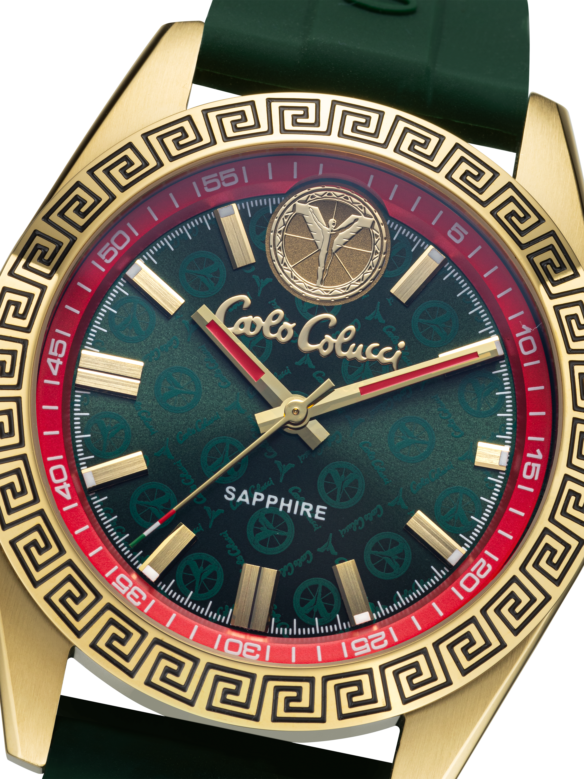 CARLO COLUCCI Quarzuhr Armbanduhr, Herrenuhr, Silikonarmband, analog