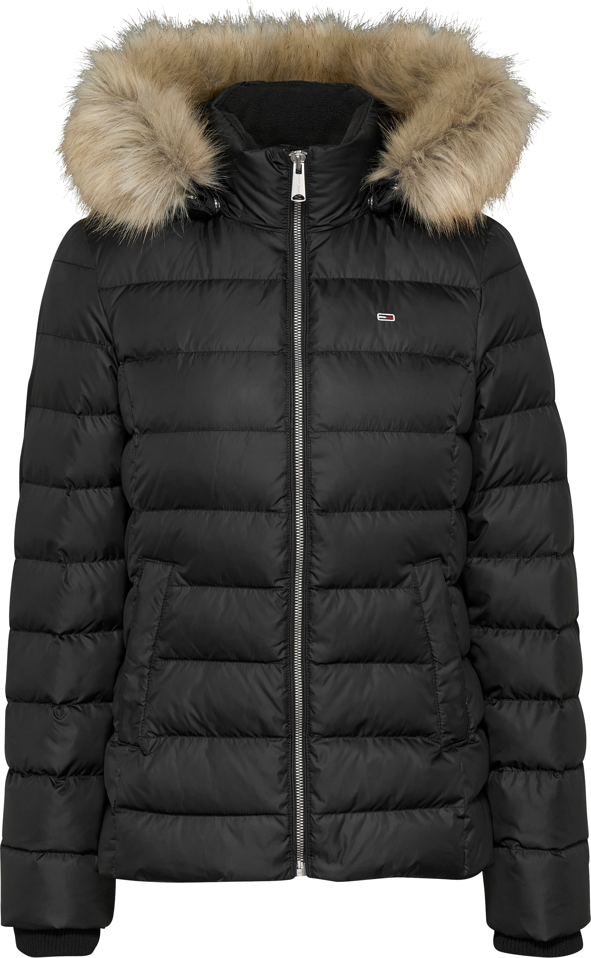 Tommy Jeans Steppjacke »TJW BASIC HOODED DOWN JACKET EXT«, mit Kapuze, mit Logostickerei