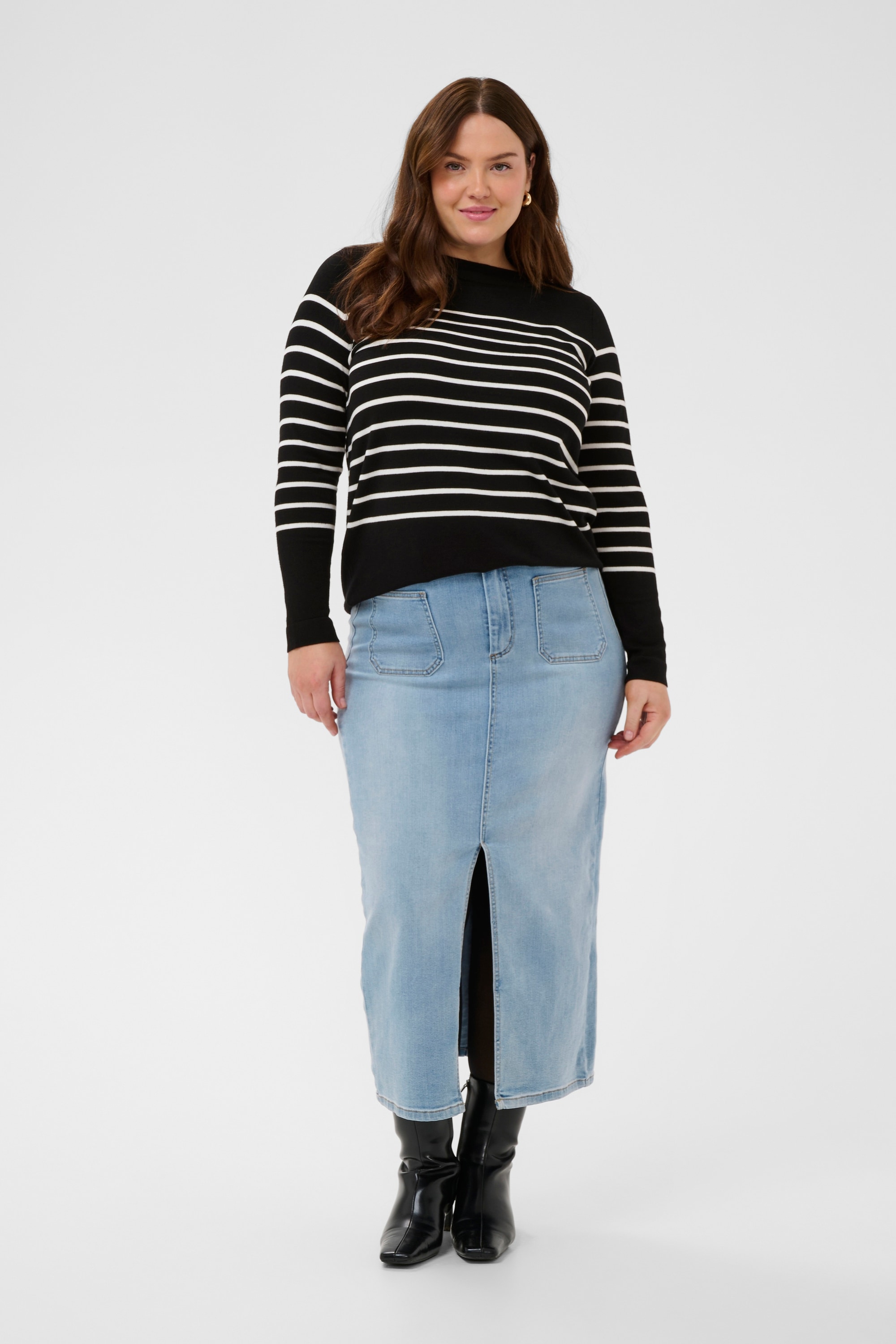 KAFFE Curve Strickpullover »Damen Strickpullover KClizzy«