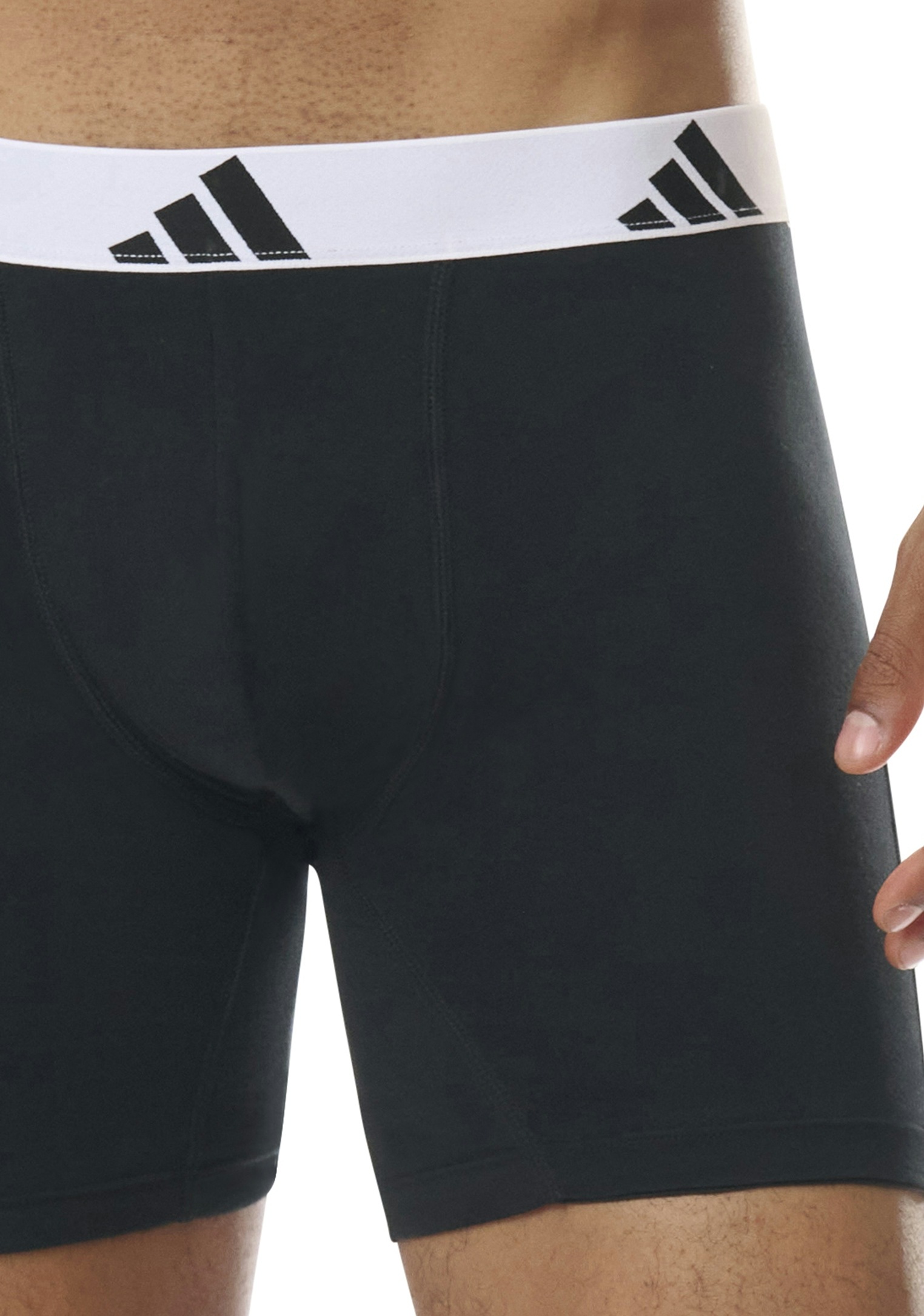 adidas Sportswear Boxershorts »Active Flex Cotton«, (3er Pack), mit etwas längerem Bein