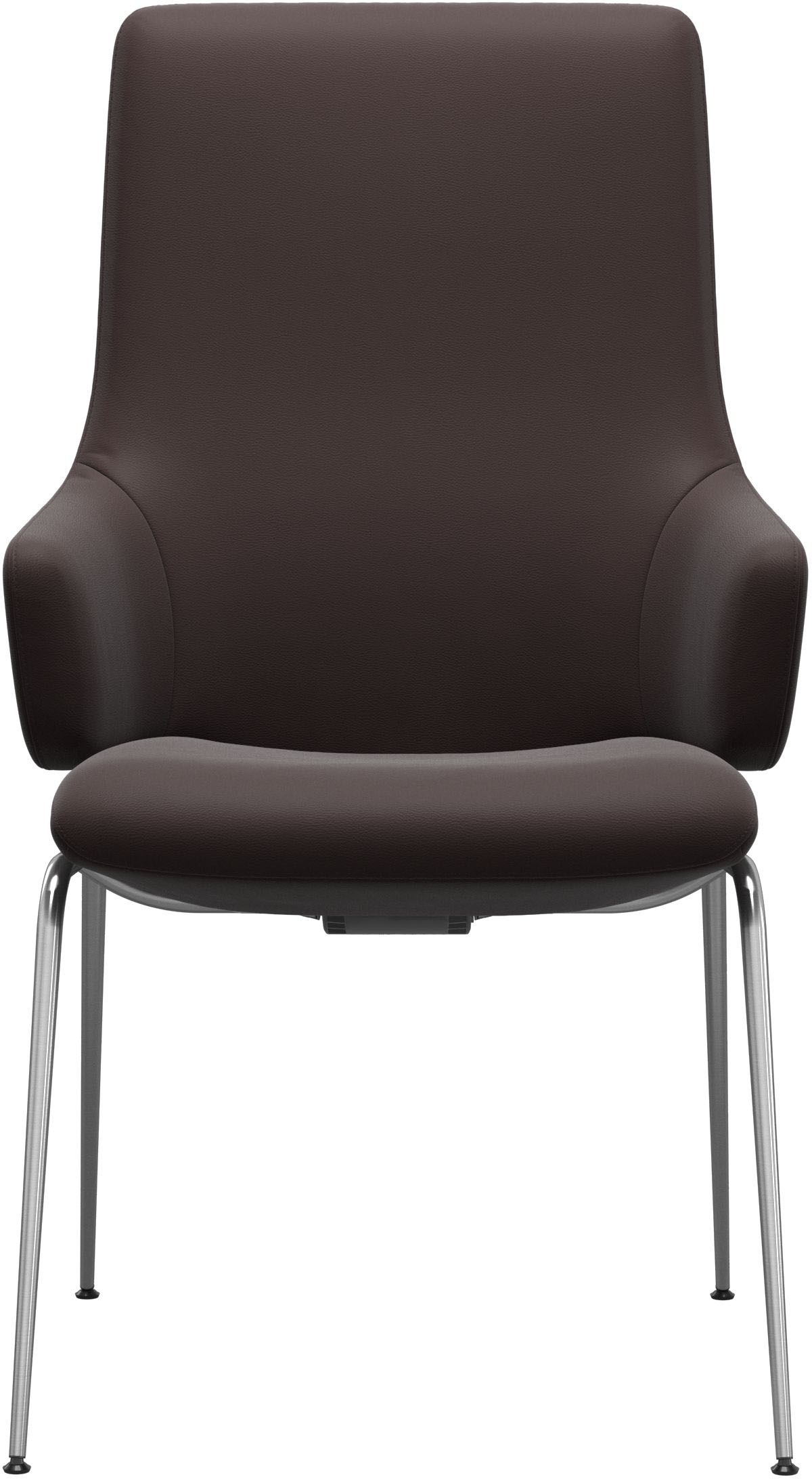 Stressless® Polsterstuhl »Laurel«, Leder PALOMA, High Back mit Armlehne, Größe L, mit Beinen aus Stahl in Schwarz matt
