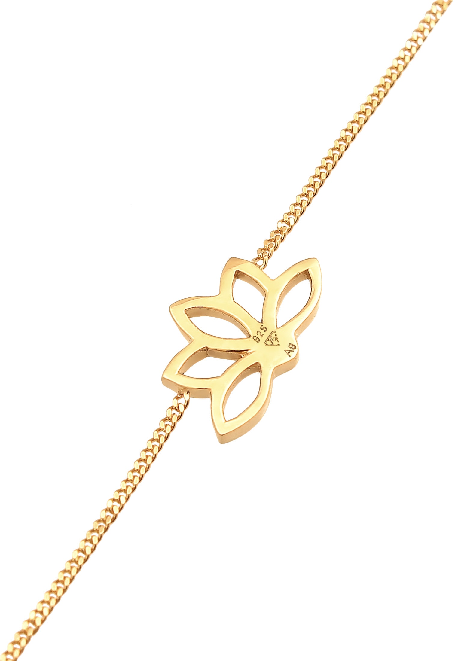 Elli Armkette »Armband Lotusblume Yoga Blume Spirituell 925 Silber«
