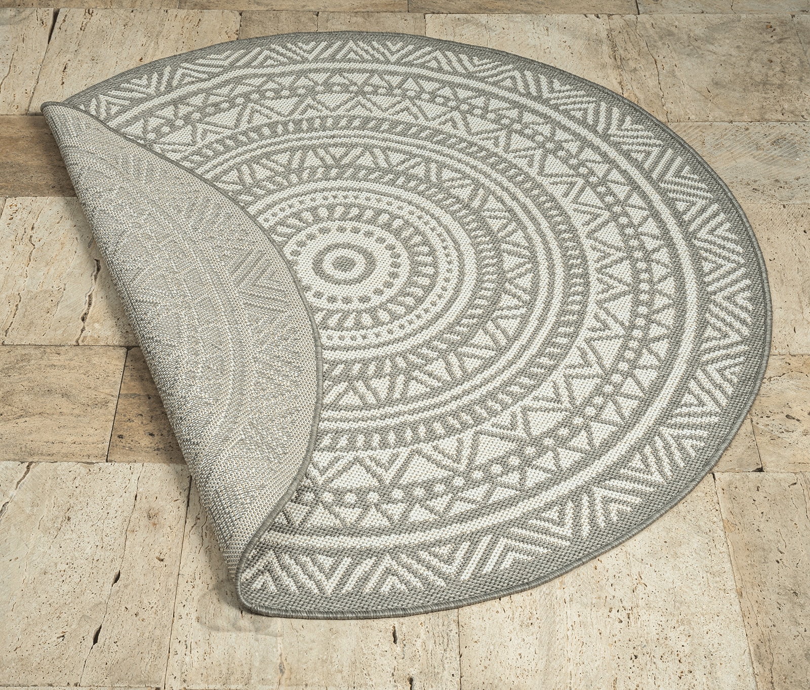 the carpet Teppich »Mistra« rund 1 mm Höhe