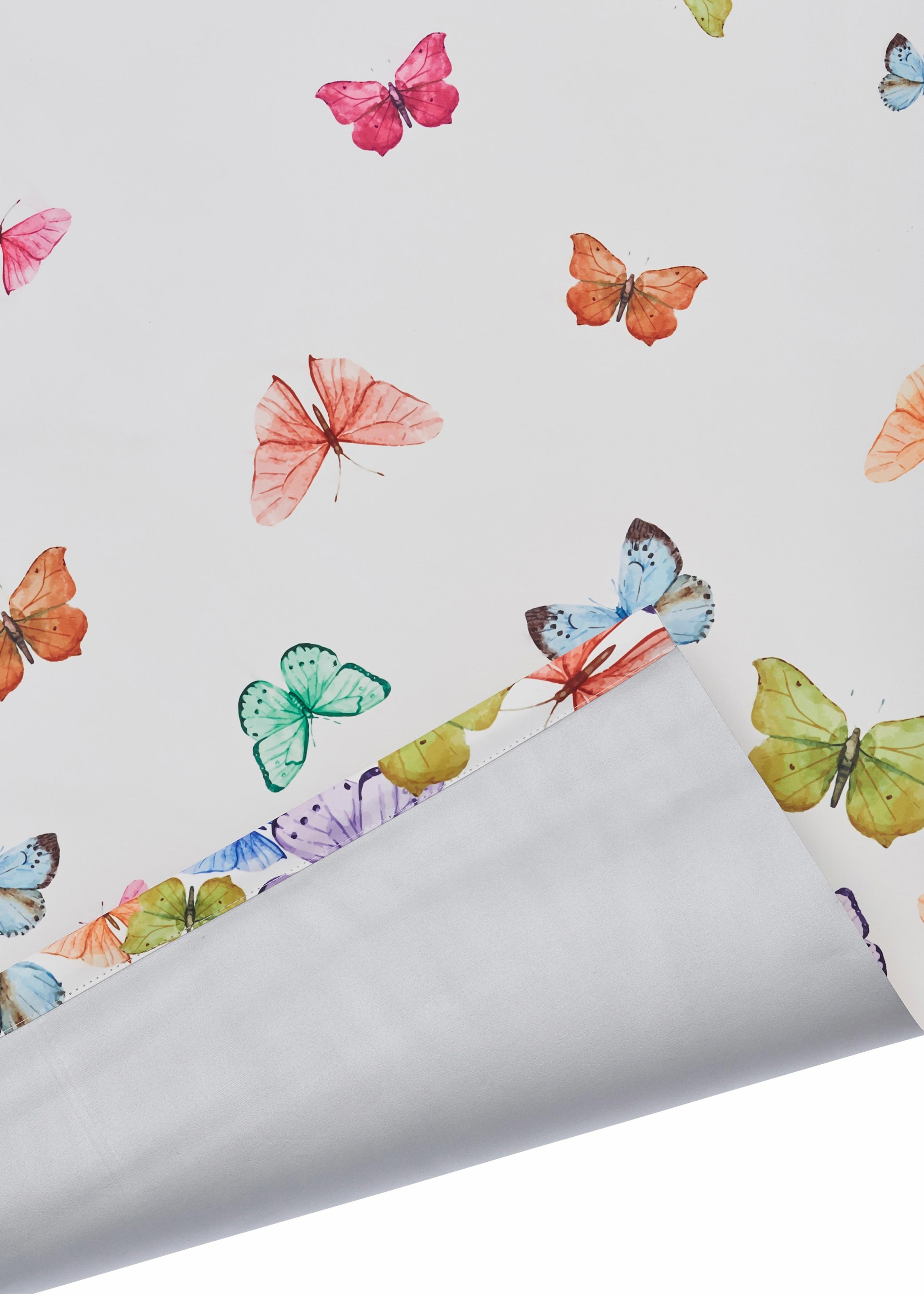 Home affaire Seitenzugrollo »Butterfly«, Klemmträger freihängend, bedruckt, Bohren, bestellen Schmetterlinge, ohne Hitzeschutz, energiesparend, bei OTTO bunt, verdunkelnd