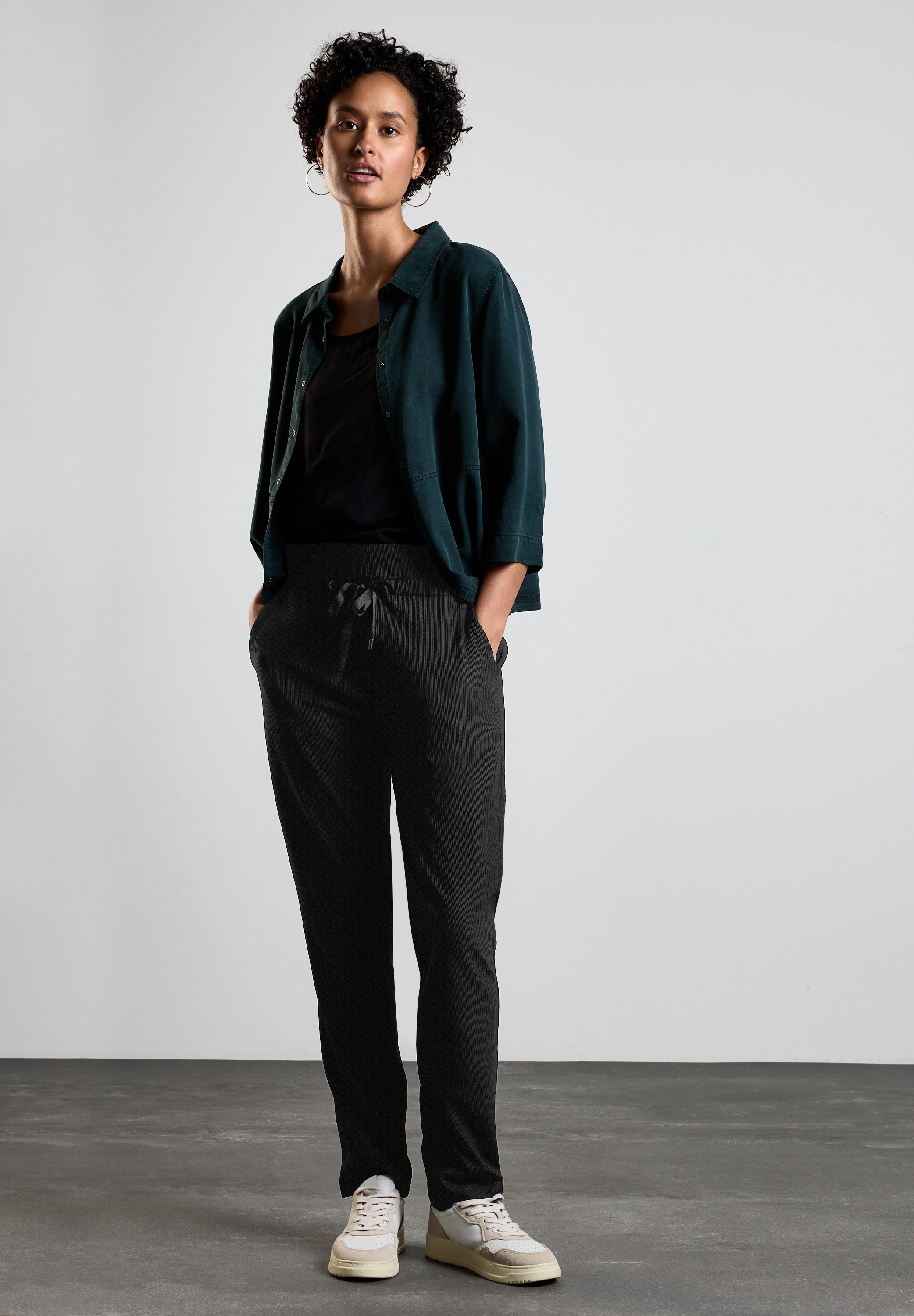 STREET ONE Homewearhose »Style Bonny«, mit Ripp-Struktur