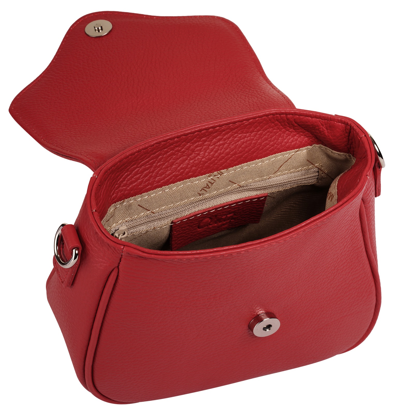 Cluty Umhängetasche echt Leder, Made in Italy