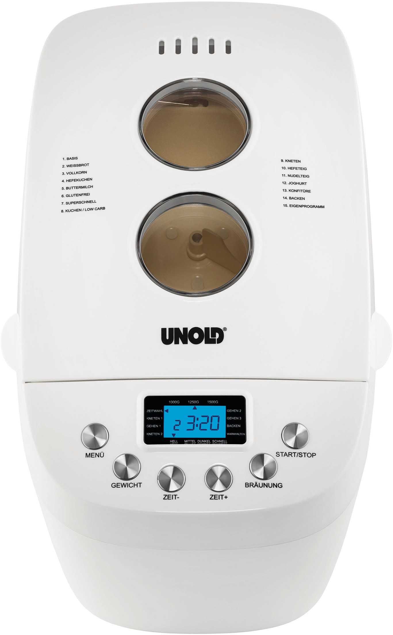 Unold Brotbackautomat »68520«, 15 Programme, 850 W, BACKMEISTER Big White