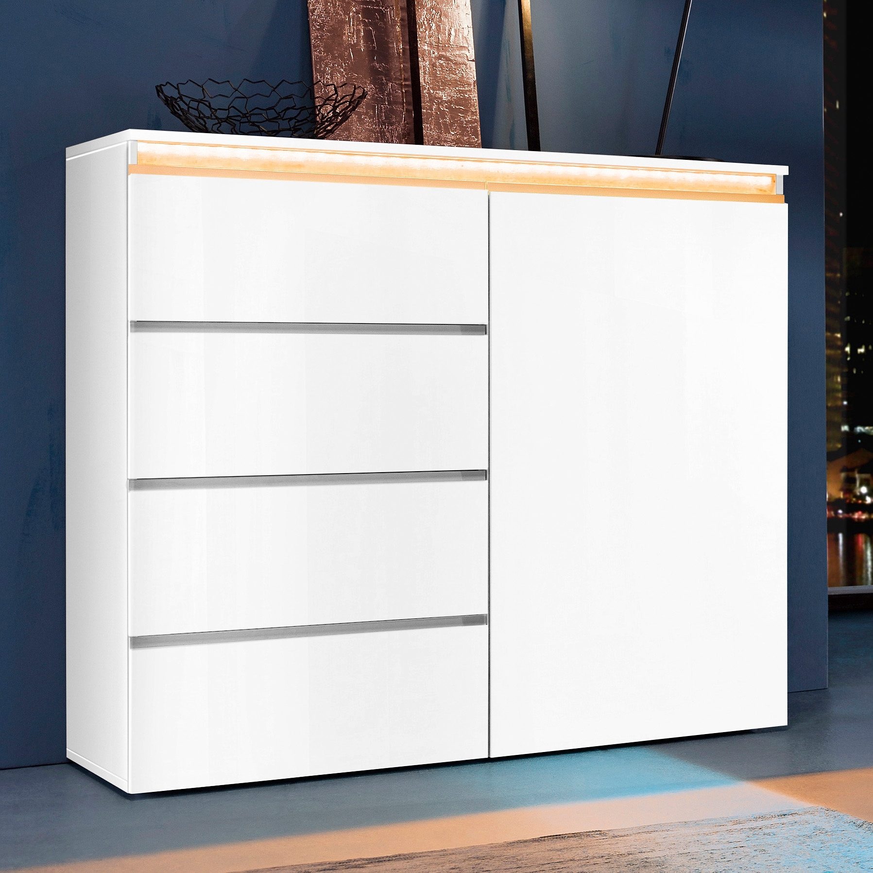 Tecnos Highboard »Magic«, Breite 120 cm, ohne Beleuchtung