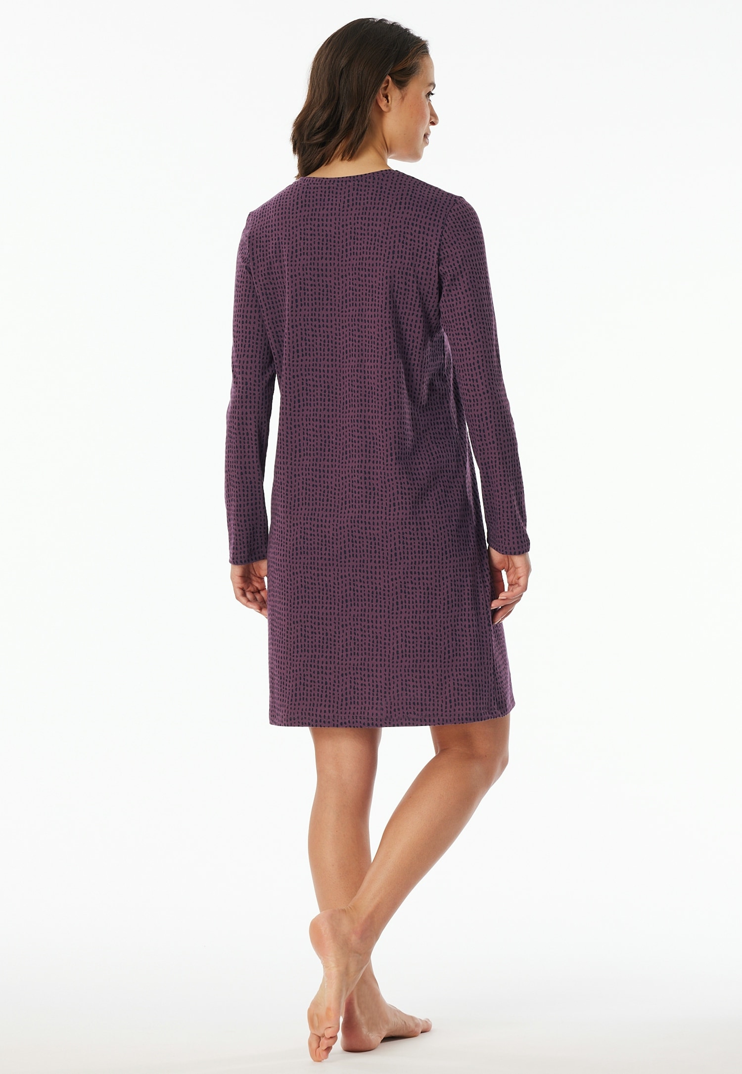 uncover by SCHIESSER Nachthemd »UNCOVER Nightwear«, Baumwolle, Single Jersey-Qulität, V-Neck, weich, atmungsaktiv