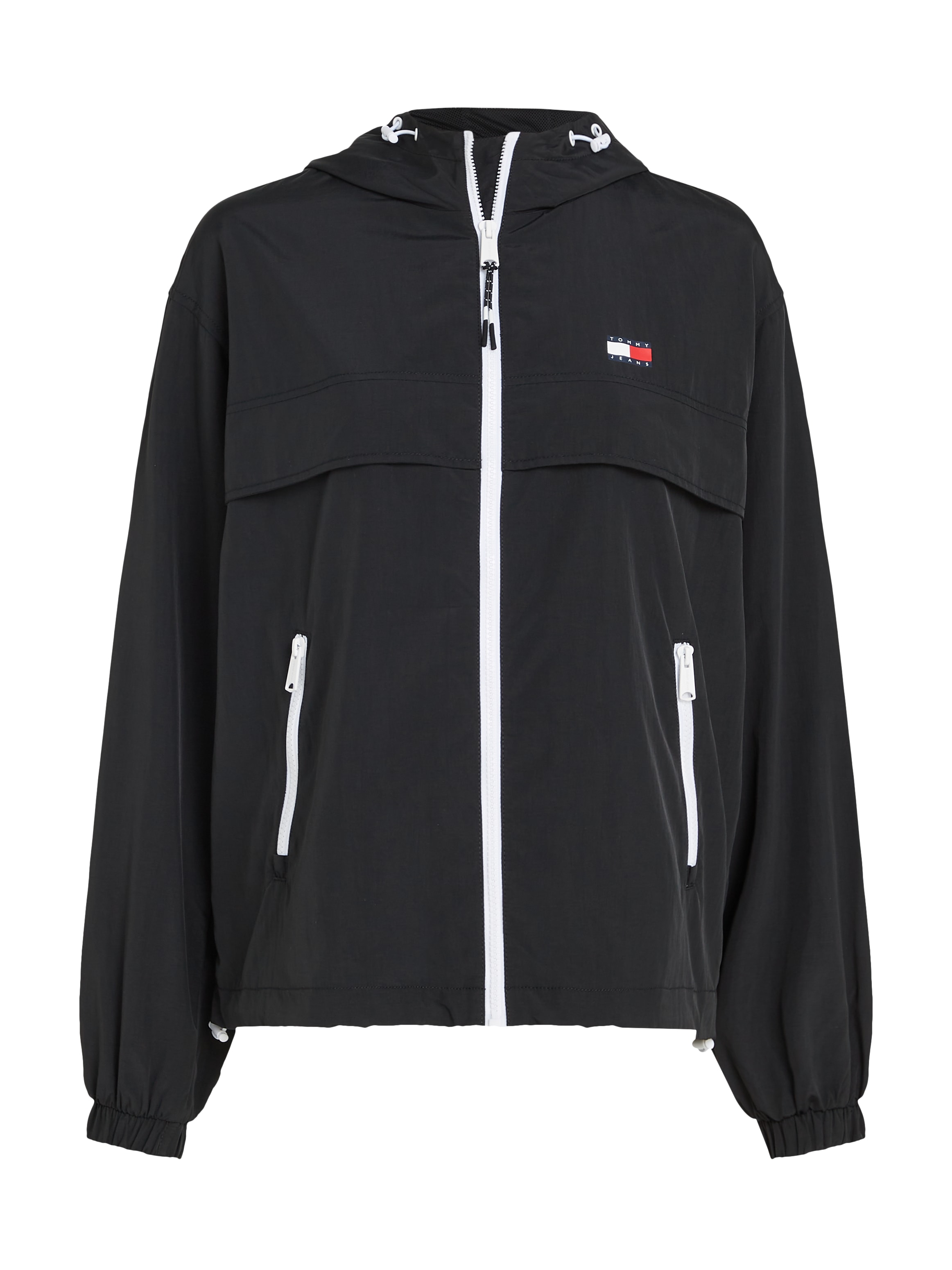 Tommy Jeans Windbreaker »TJW CHICAGO WINDBREAKER EXT«, mit Kapuze, mit kontrastfarbenen Reißverschlüssen