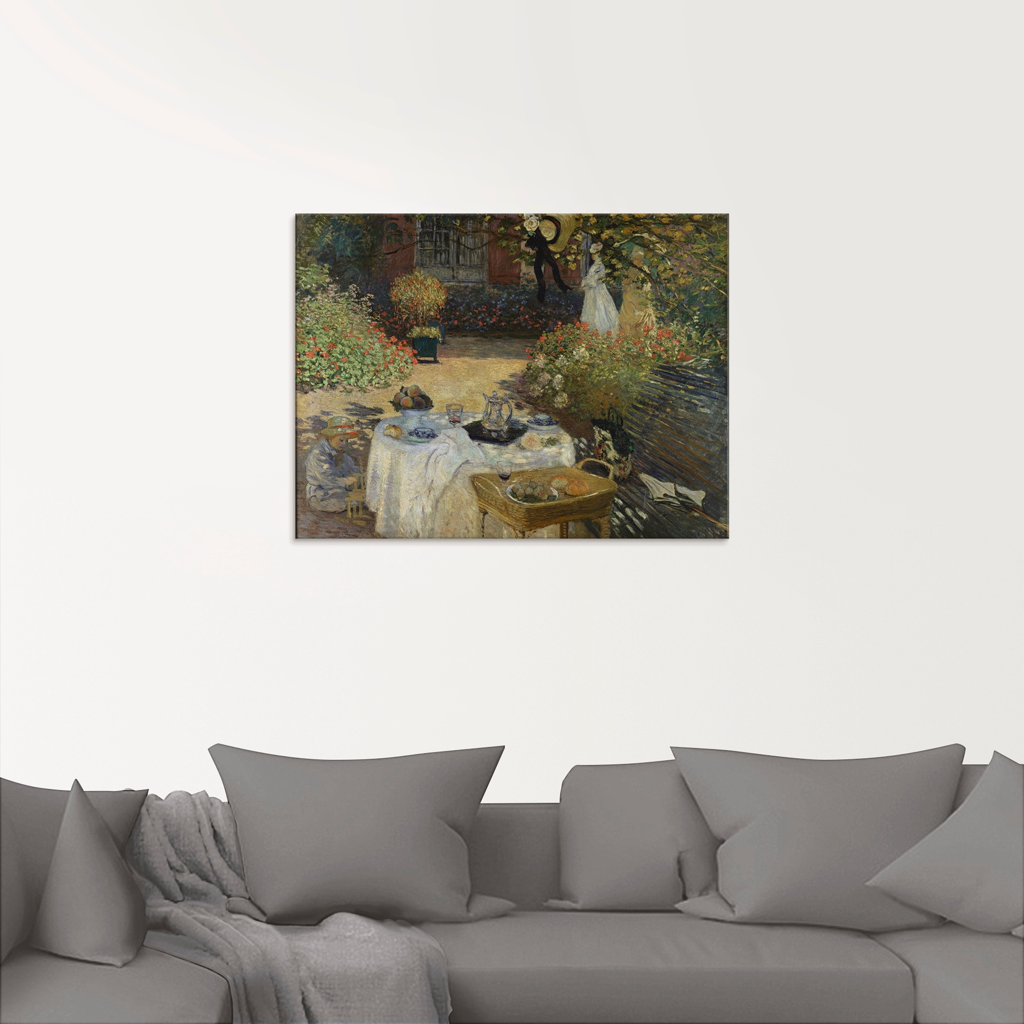 Artland Glasbild »Im Garten Claude Monets in Argenteuil«, Garten, (1 St.), in verschiedenen Größen