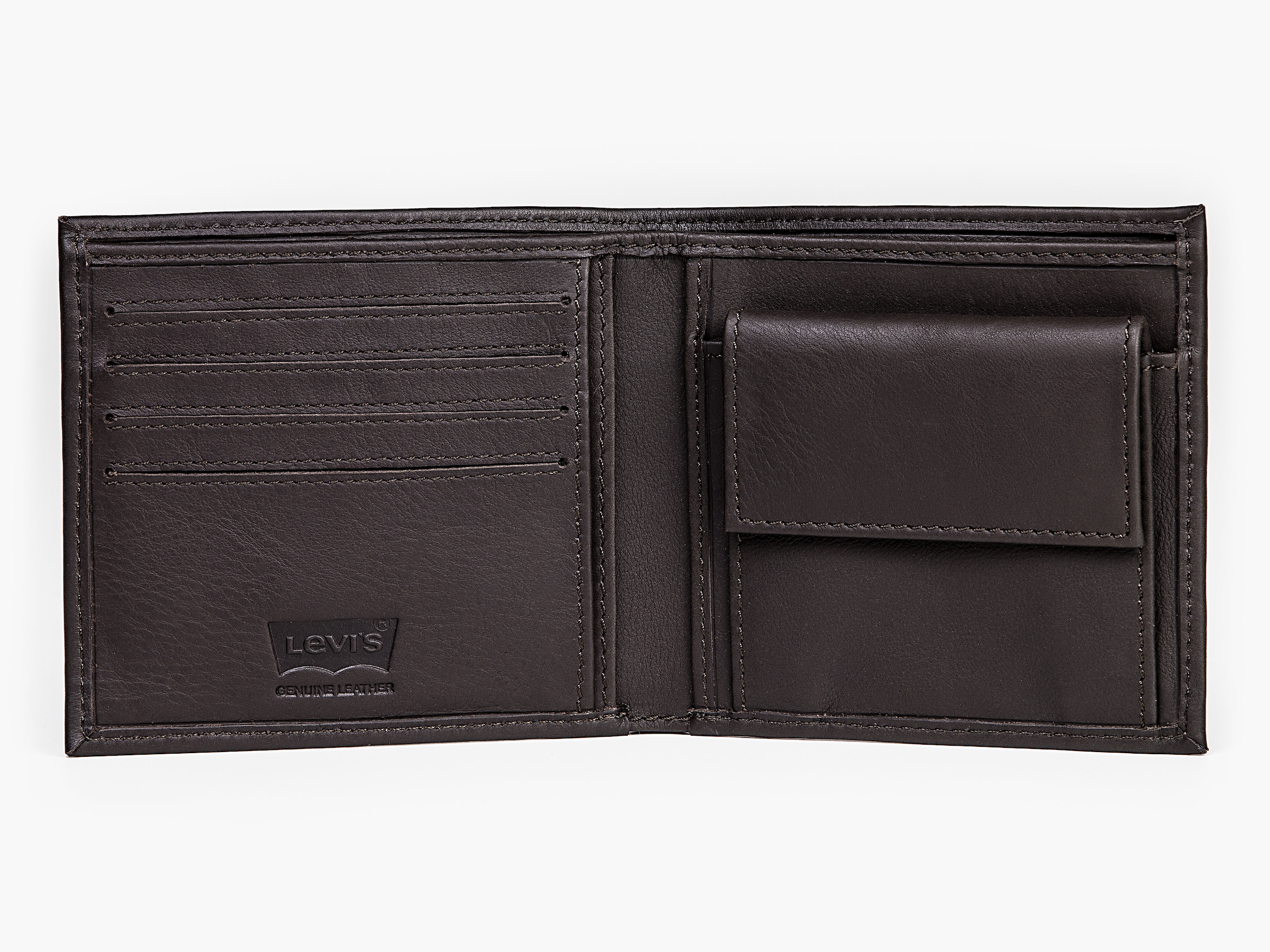 Levi's® Geldbörse »VINTAGE TWO HORSE BIFOLD COIN WALLET«, aus Vollnarbenleder Herrenbörse Portemonnaie