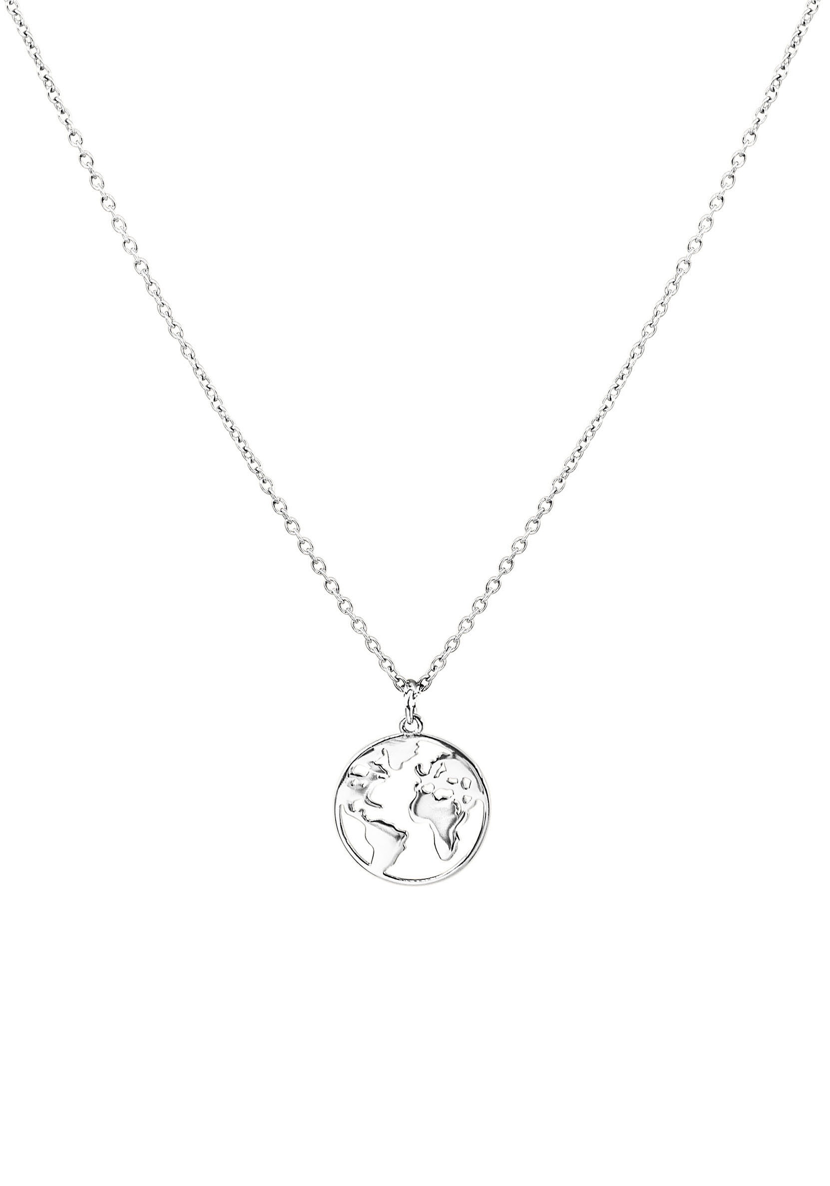 Purelei Kette mit Anhänger »Schmuck Geschenk Worldmap, mit Welt-Motiv, Necklace-WorldMap«