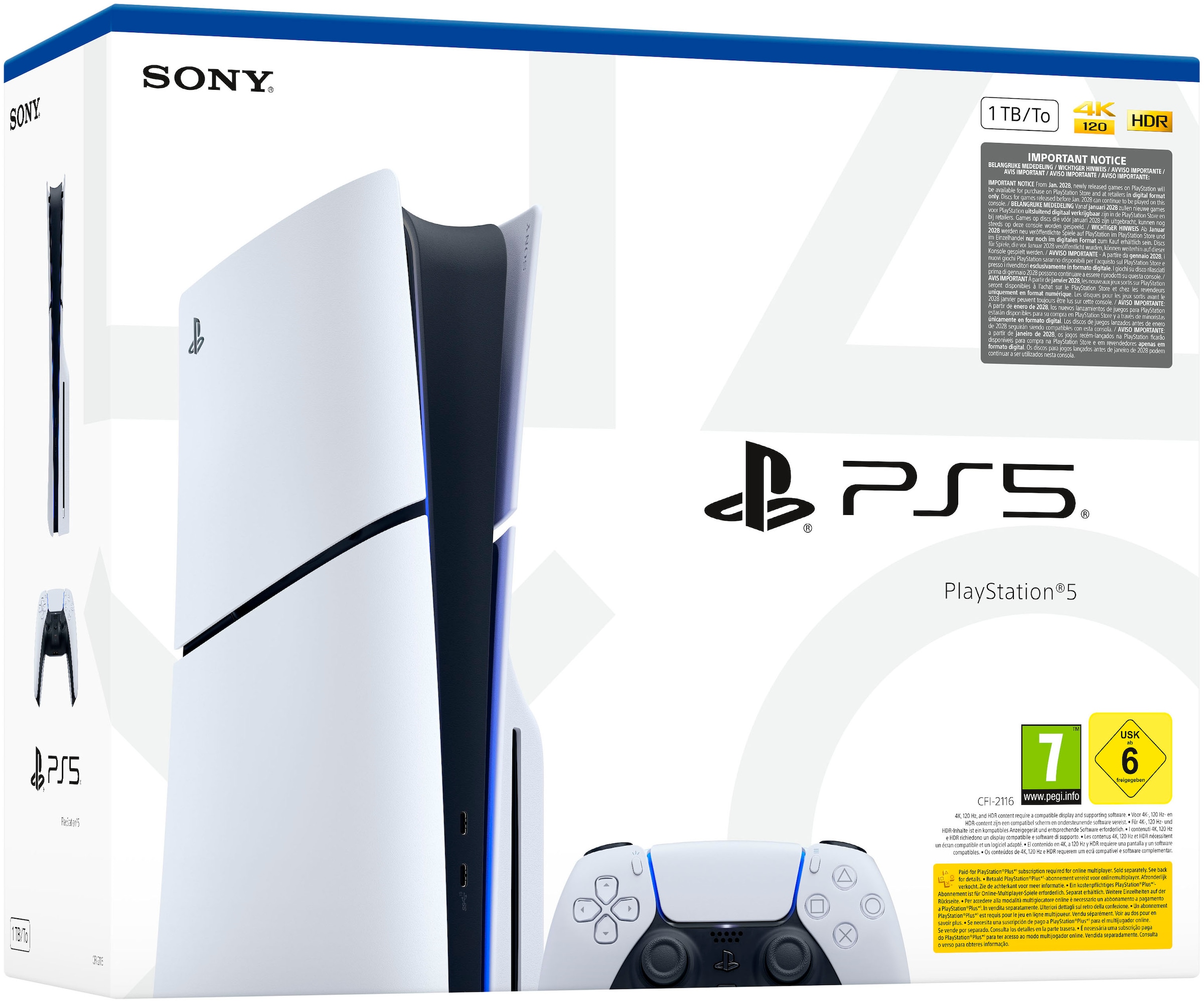 PlayStation 5 Konsolen-Set »PS5 Disk Edition (Slim) inkl. Ace Combat 8: Wings of Theve« 1.000 GB 1 TB