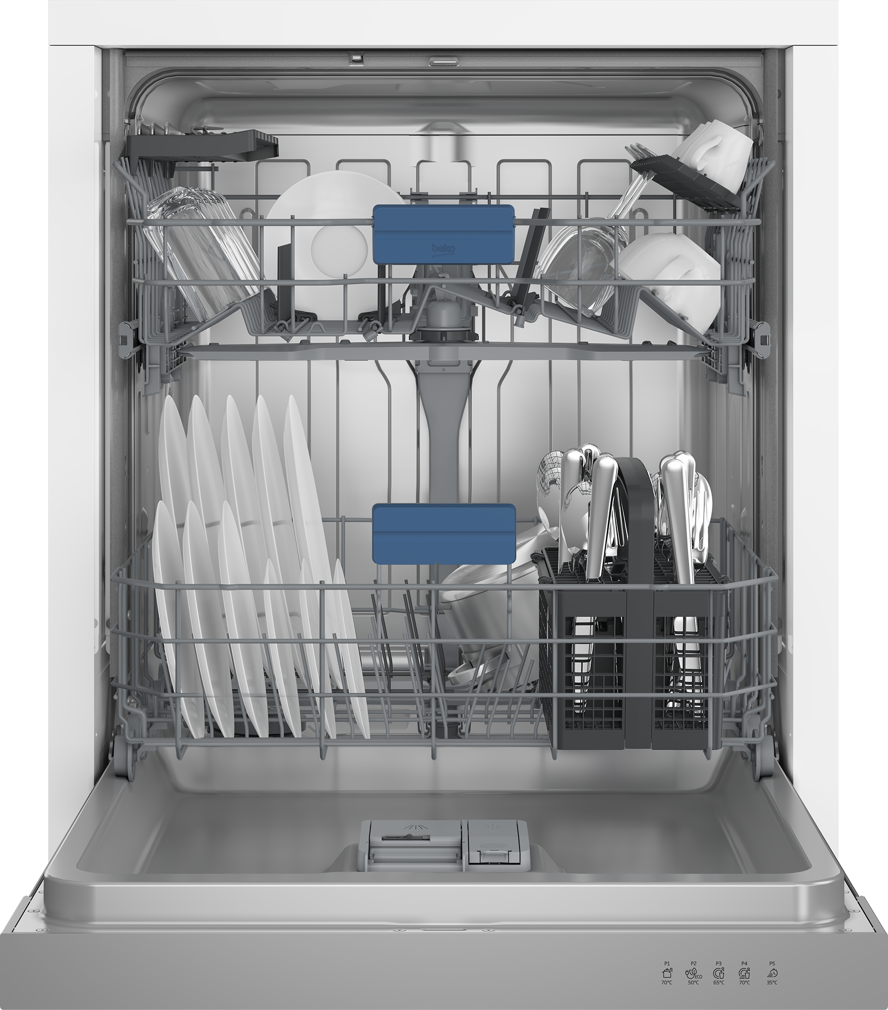 BEKO Unterbaugeschirrspüler »BDUN15430X 7697701677«, 14 Maßgedecke, Selbsttrocknung —- automatische Türöffnung