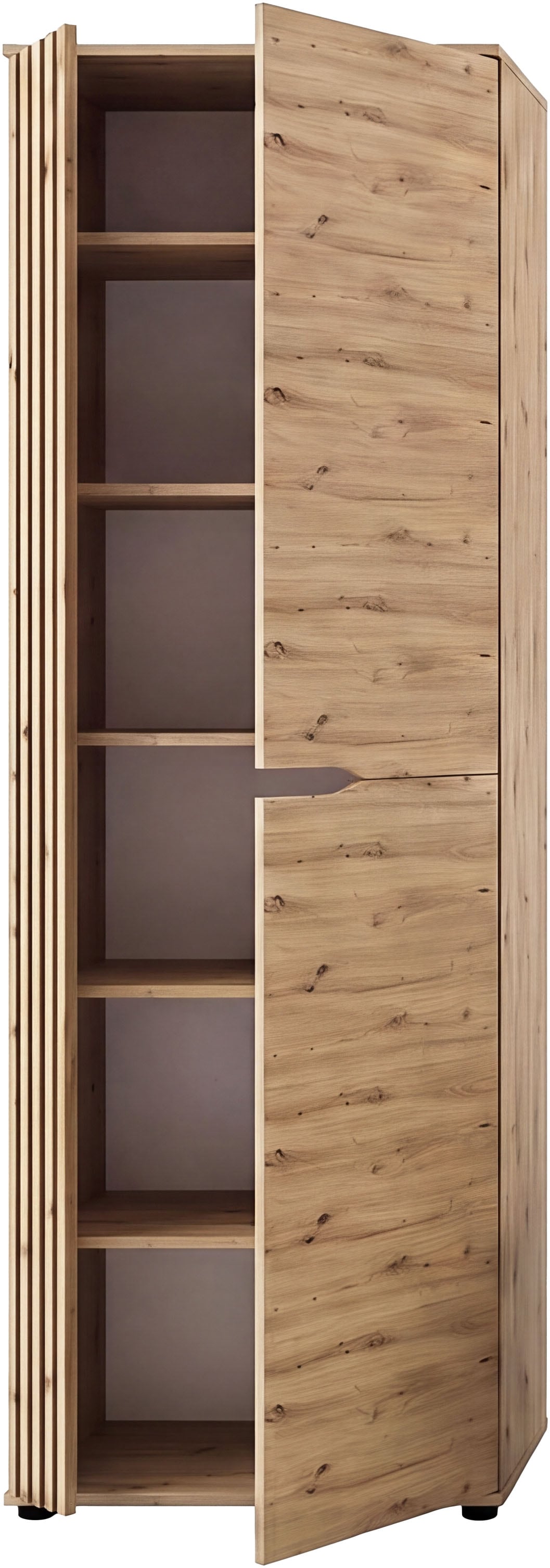 OTTO home Garderobenschrank »FJELL, Breite 65cm, 2 Türen, 4 Einlegeböden, 6 Fächer, 1 Kleiderstange« Kleiderschrank, Schrank, Dielenschrank, Flurschrank, Mehrzweckschrank