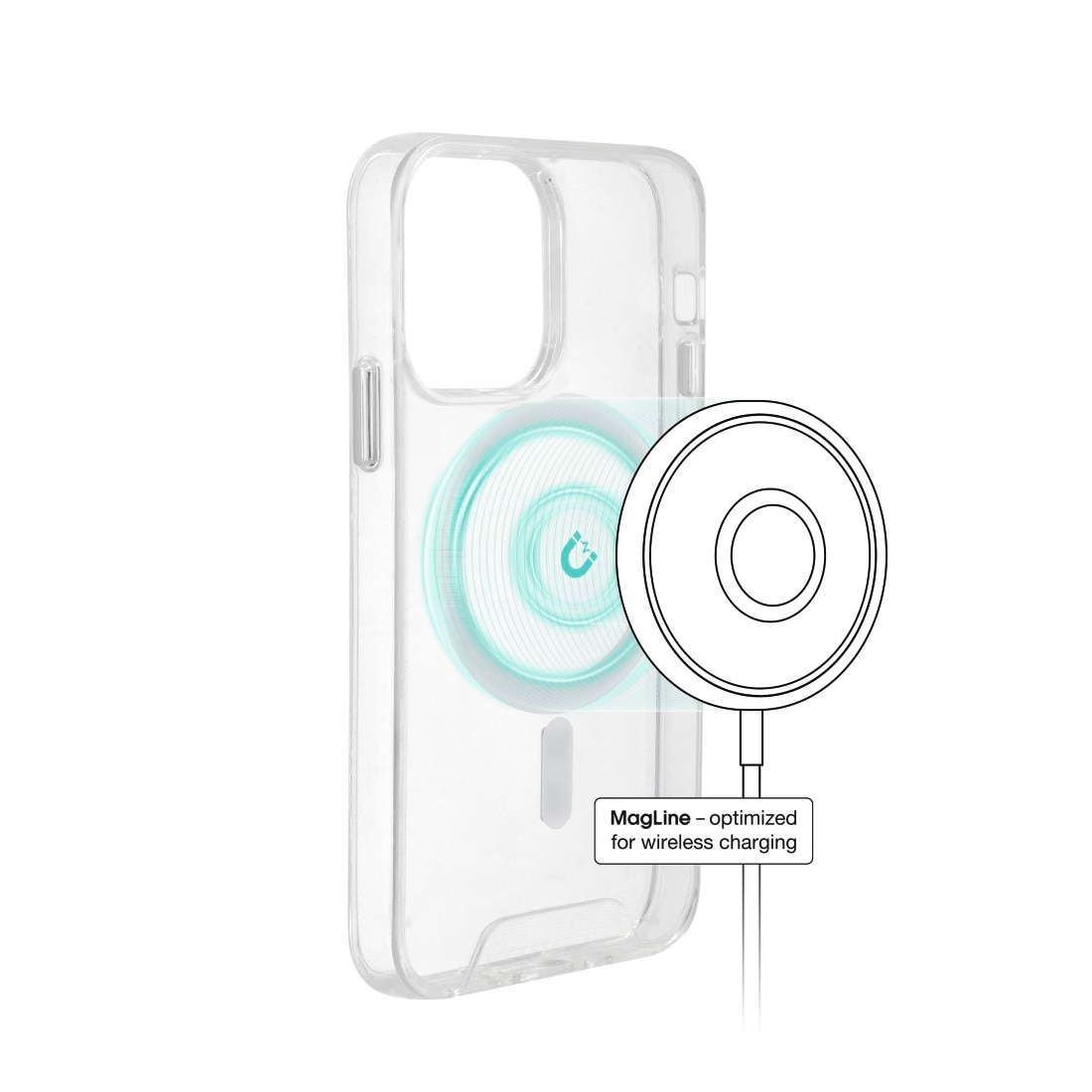 Hama Smartphone-Hülle »Cover "MagCase Safety" für Apple iPhone 13 Pro, Transparent«, iPhone 13 Pro