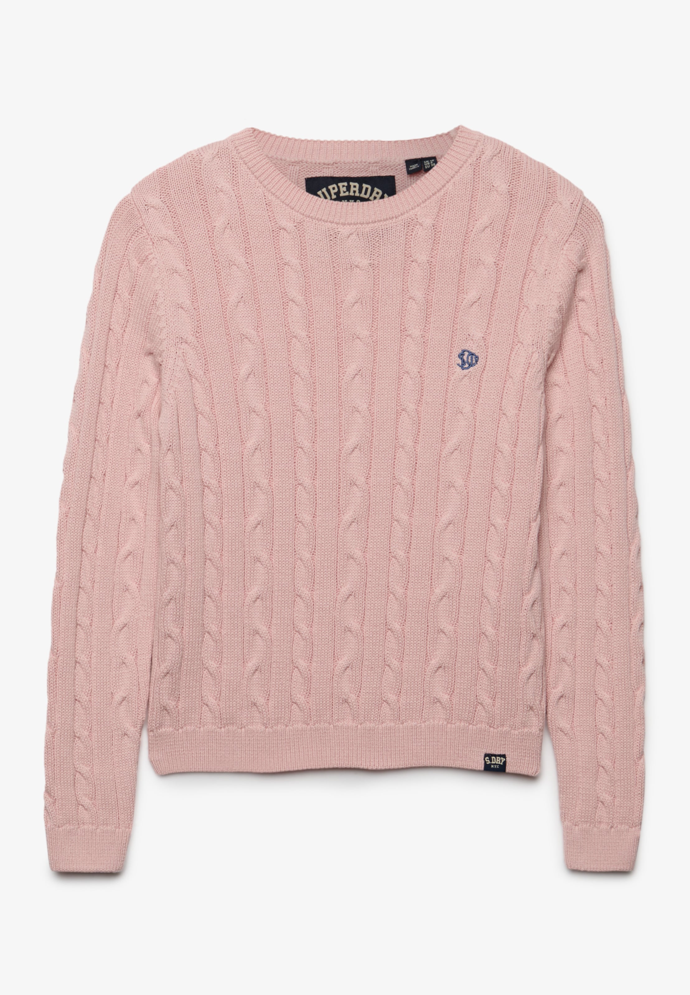 Superdry Strickpullover »ESSENTIALS SD&CO CABLE JUMPER« Kunstfaser, relaxed fit
