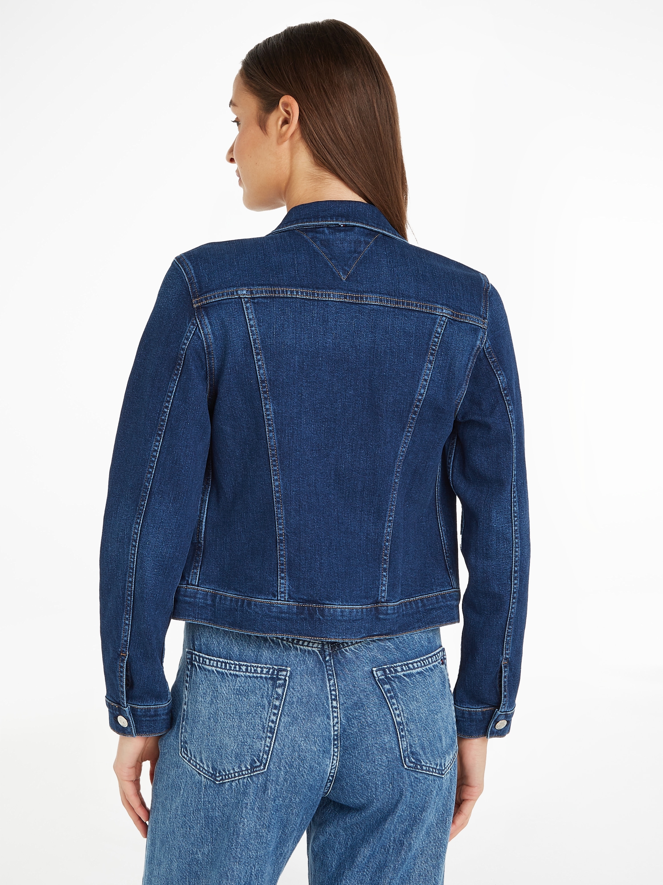 Tommy Hilfiger Jeansjacke »DNM SLIM JACKET KAI«, mit Logostickerei