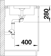 Blanco Küchenspüle »LANTOS 5 S-IF« inklusive 1 Edelstahleinsatz
