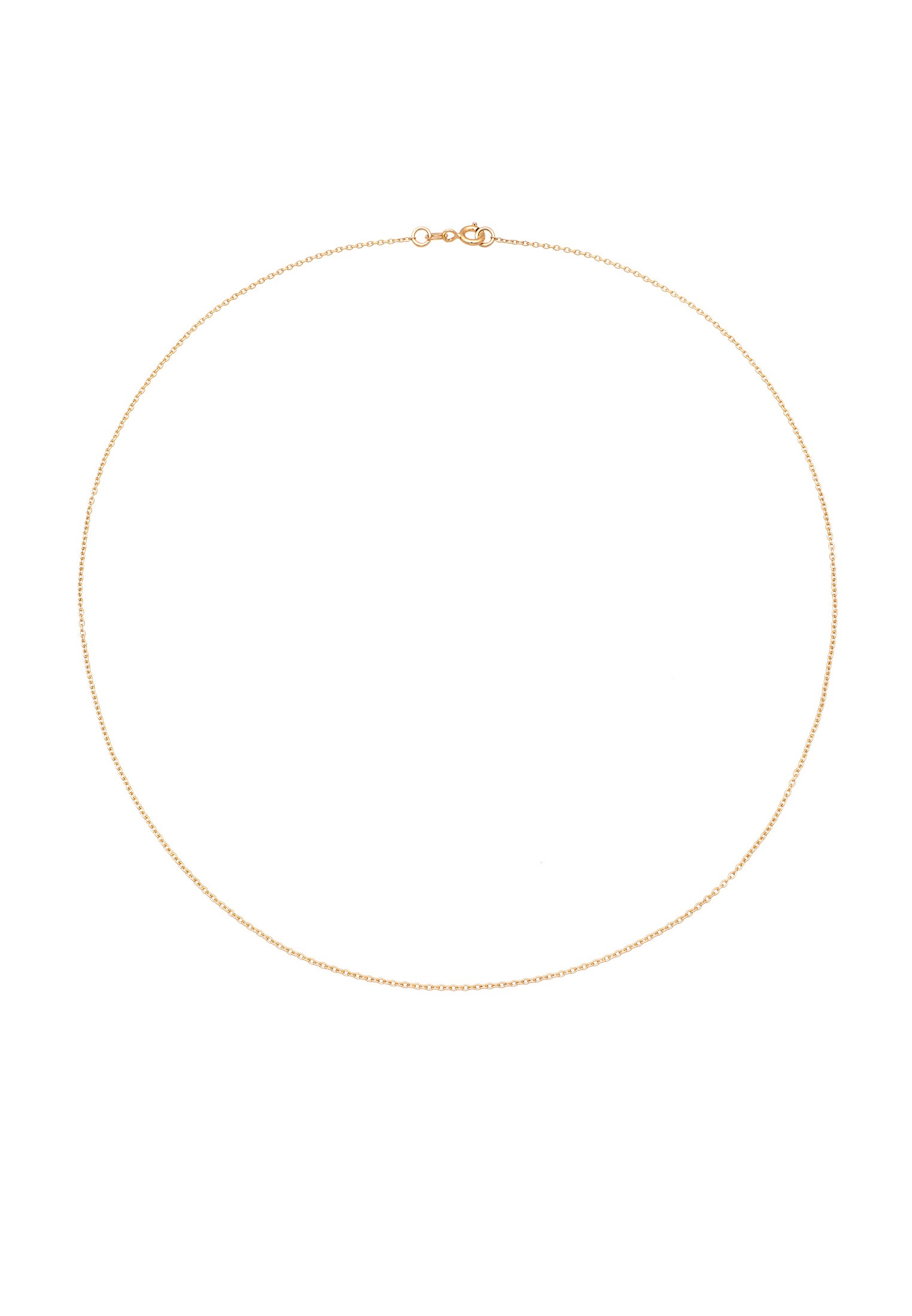 Elli Premium Kette ohne Anhänger »Halskette Ankerkette Basic Zart 585 Gelbgold«