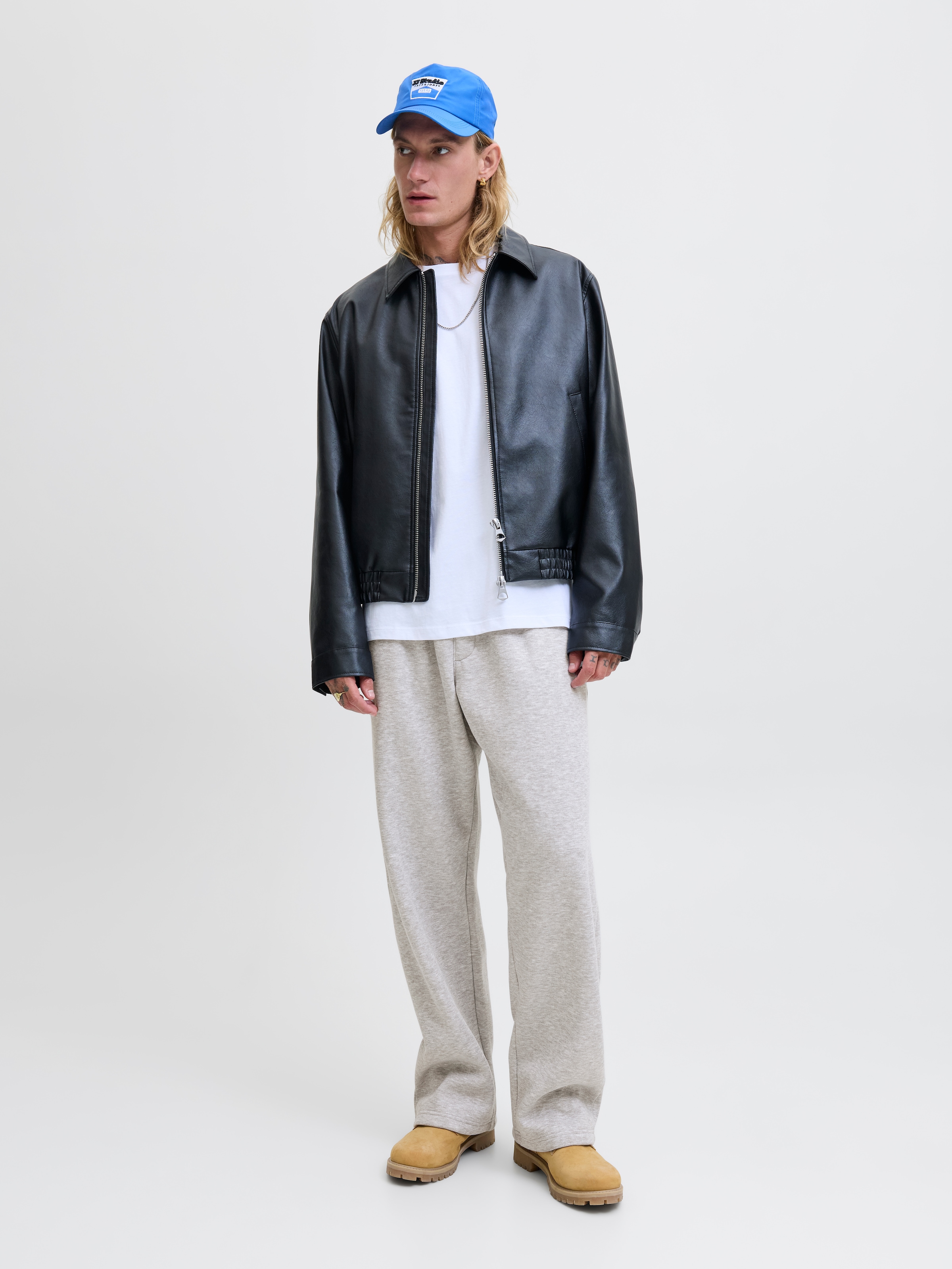 Jack & Jones Sweathose »JPSTBILL BRADLEY SWEAT PANT«  Materialmix, weit