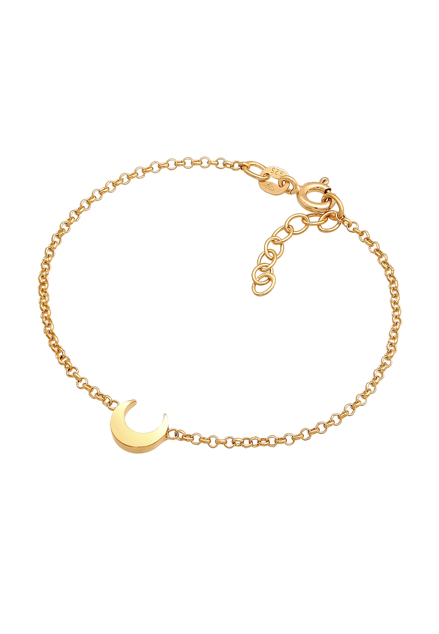 Elli Armkette »Armband Kinder Halbmond Mond Astro 925 Silber«
