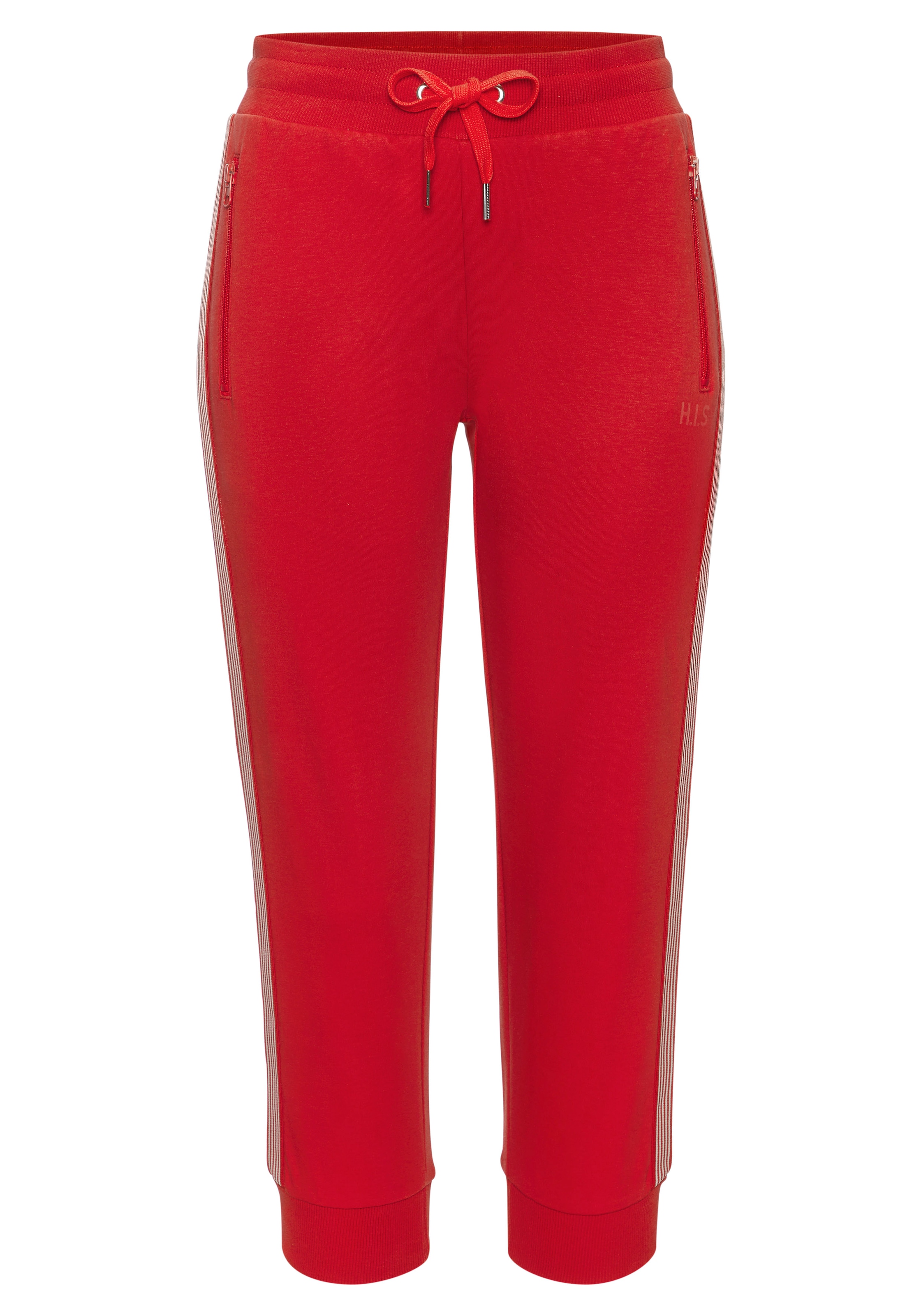 H.I.S Relax-Caprihose  mit seitlichen Tapestreifen