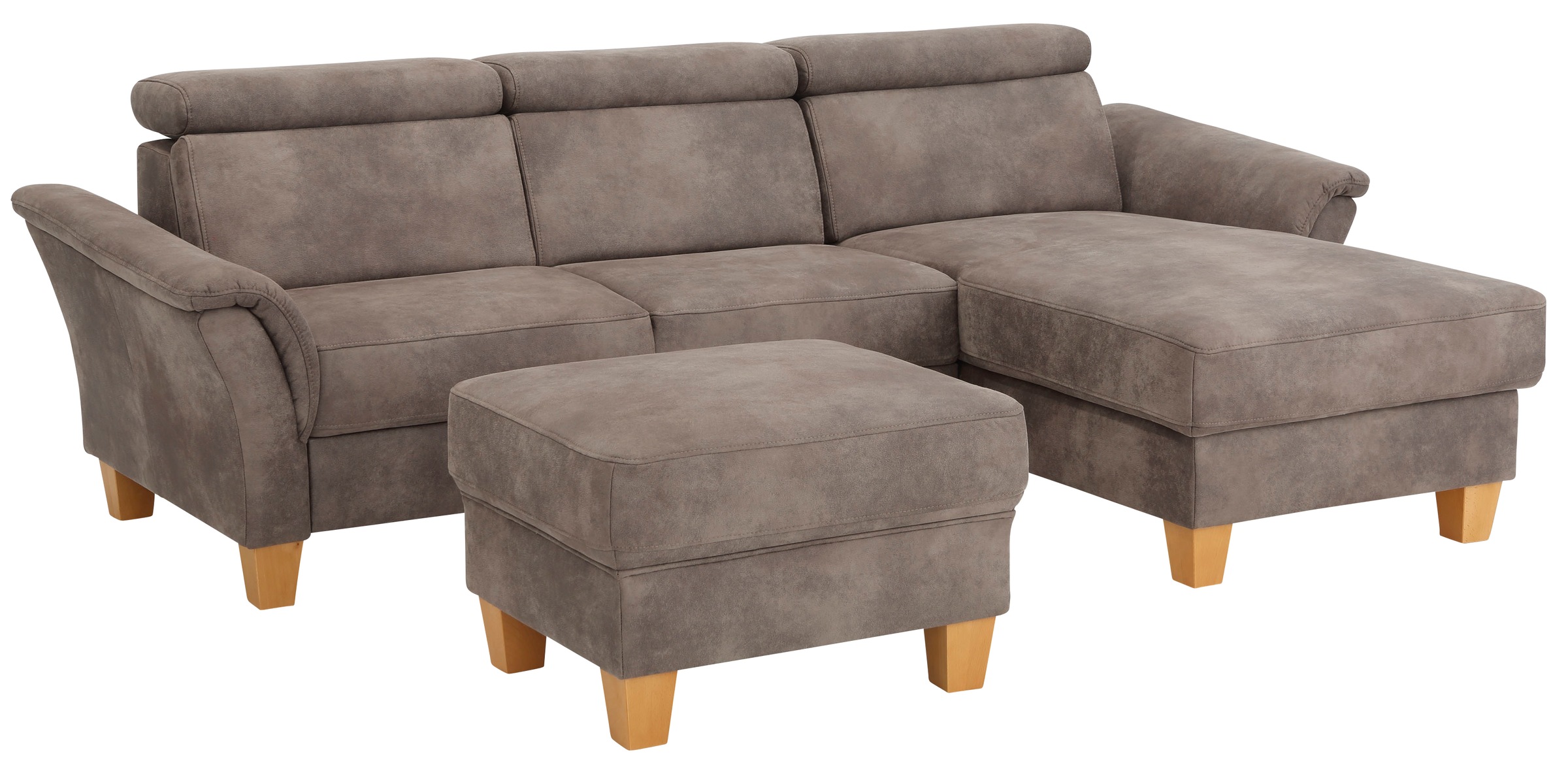 Home affaire Ecksofa »Conville L-Form«, Federkern, wahlweise mit Bettfunktion und Bettkasten bzw. Stauraum
