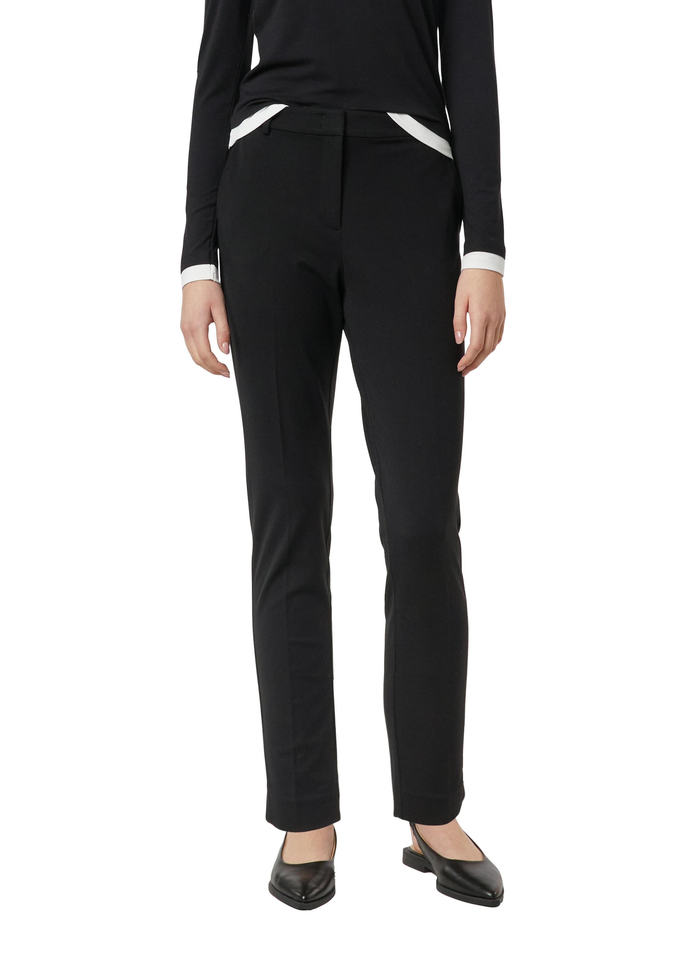 Comma Stoffhose  mit Bundfalte und Viskose-Stretch