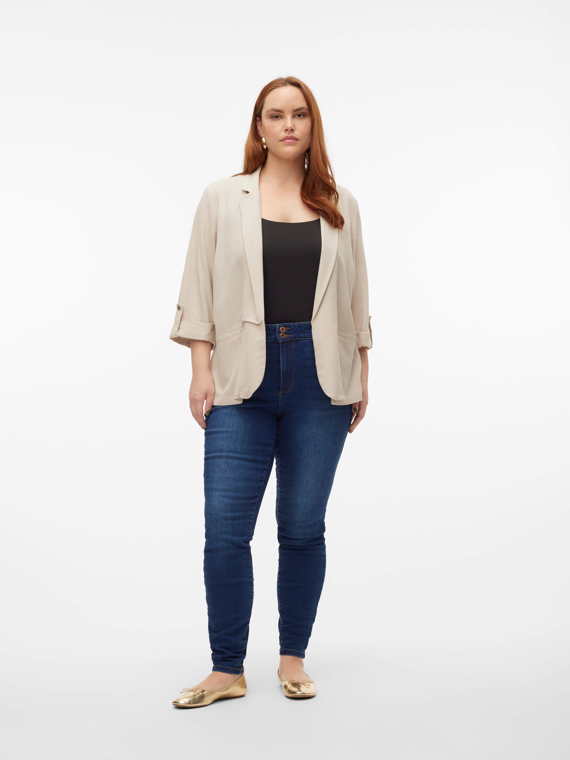 Vero Moda Curve Kurzblazer »VMCJESMILO 3/4 BLAZER WVN GA NOOS CUR«