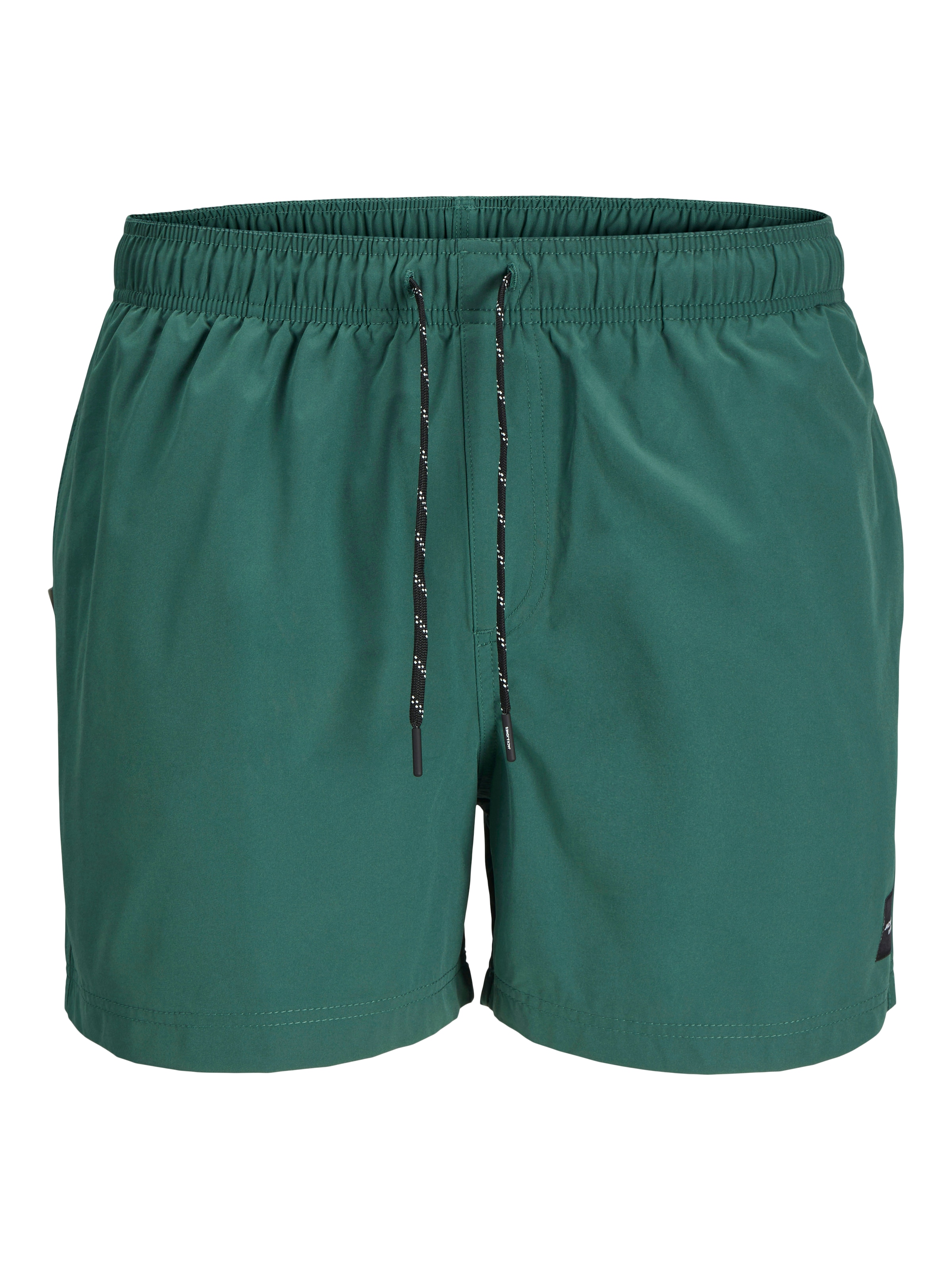 Jack & Jones Badeshorts »JPSTMAUI Badeshort mit elastischem Bund und normalem Schnitt«, unifarben, modisch, slim fit, Polyester