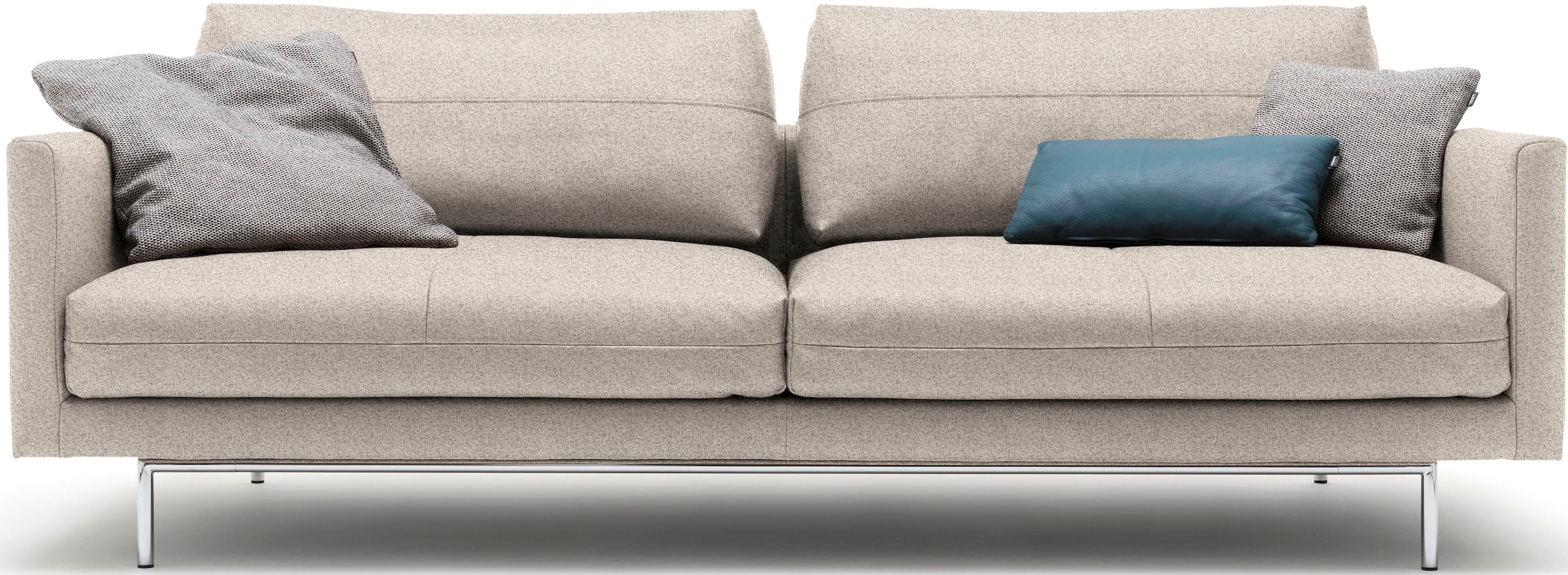 Creation BY ROLF BENZ 3-Sitzer »CR.414, Designsofa, edles Sofa, Loungesofa, Ledersofa, klares Design«, aus Leder oder Chenille, erstklassiger Sitzkomfort, legere Polsterung